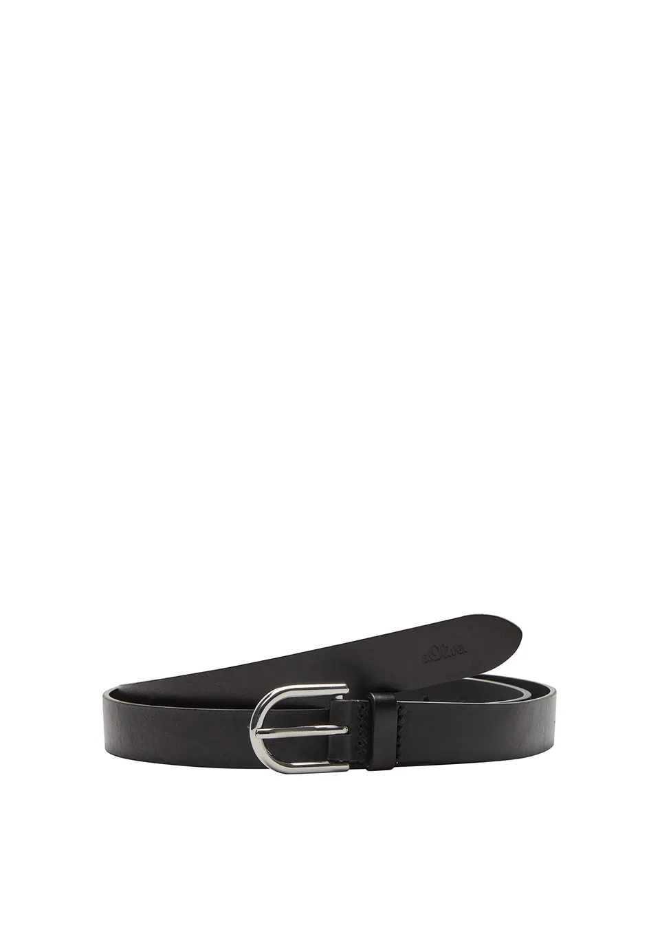 s.Oliver Red Label Gürtel Damen Echtleder schwarz