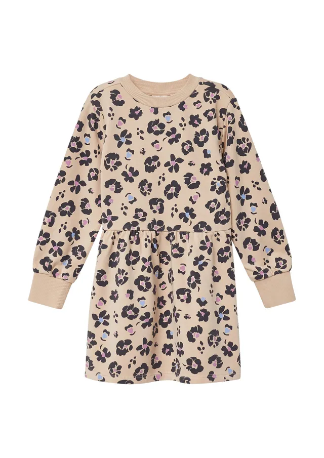 s.Oliver Junior Sweatkleid kurz Baumwollmix Print