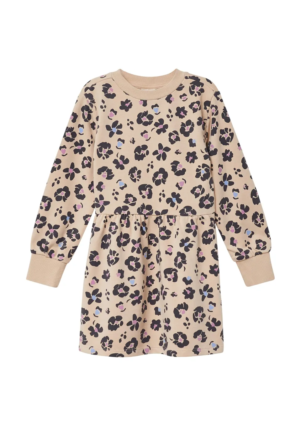 s.Oliver Junior Sweatkleid kurz Baumwollmix Print
