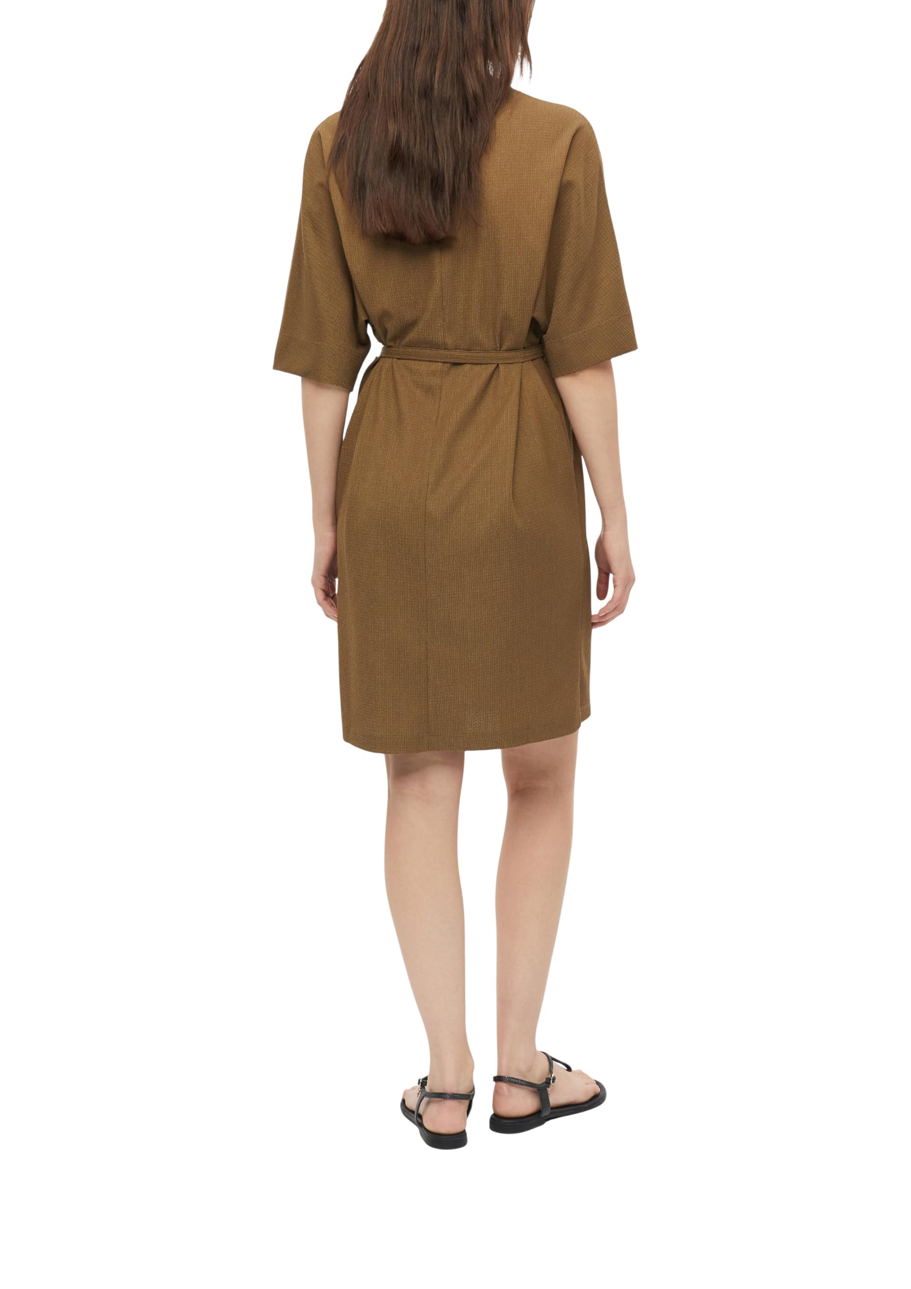 s.Oliver Red Label Jersey-Kleid Gürtel Knopfleiste