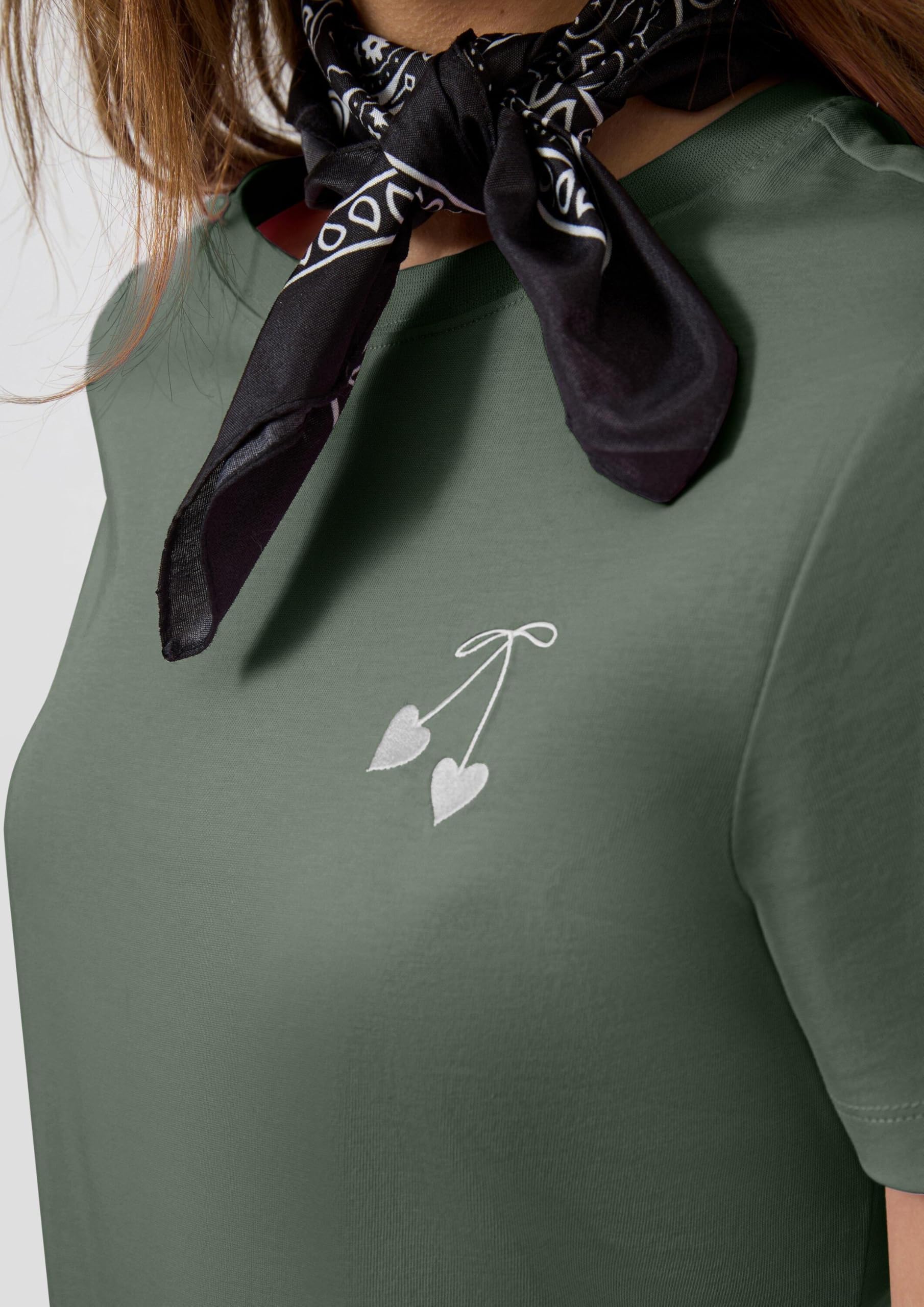 s.Oliver QS 2175254 T-Shirt Grün M Kurzarm