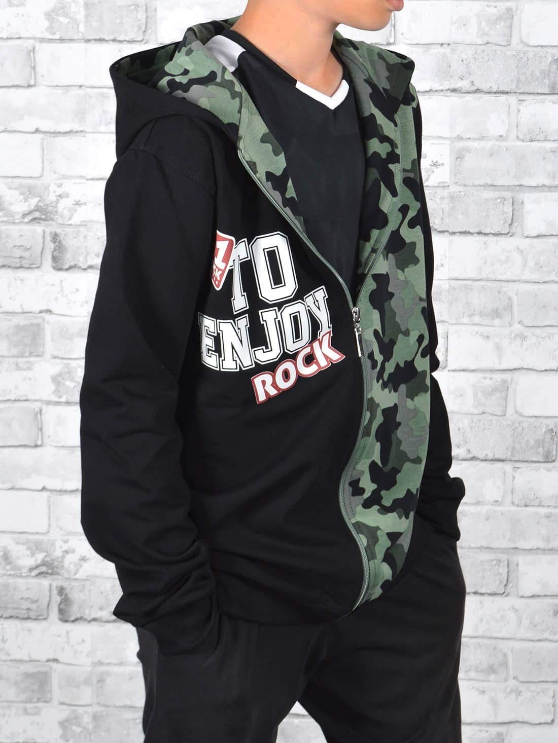 BEZLIT Sweatjacke Kapuze Jungen Camouflage Reiverschluss