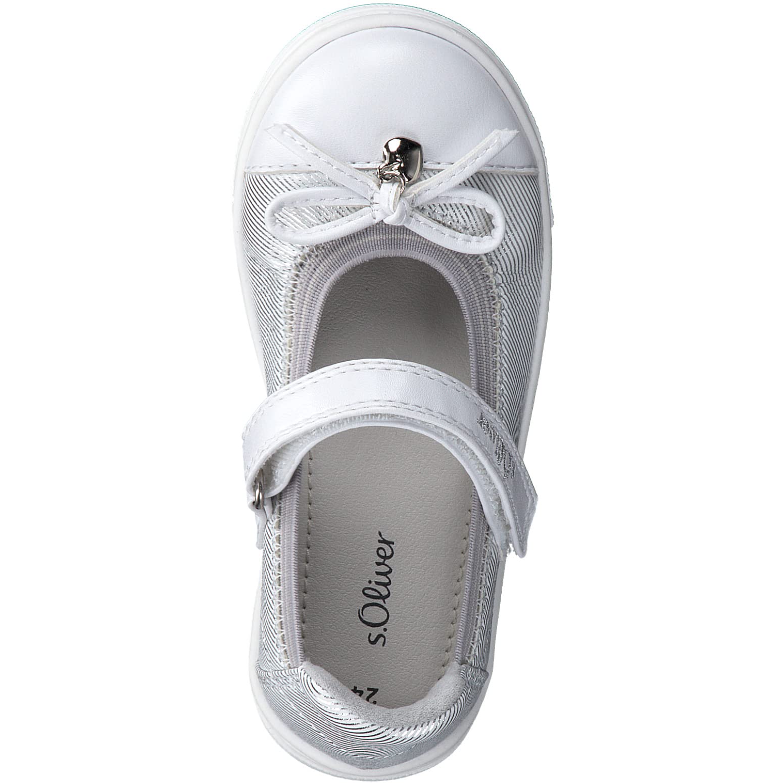 s.Oliver Mädchen Ballerinas 5-5-32200-20 pink silber flach