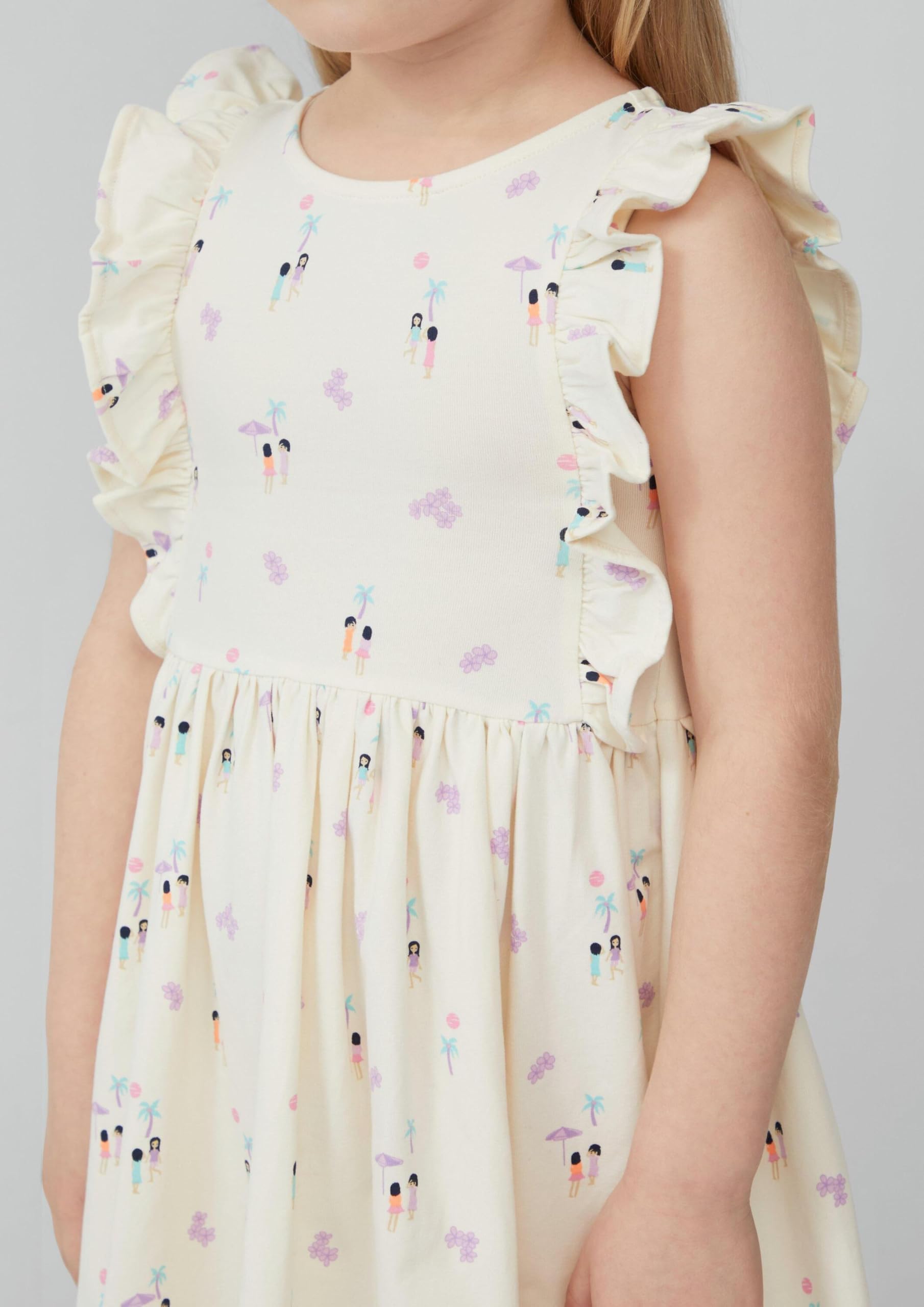 s.Oliver RED LABEL Kleid Volant Gr.128 Print