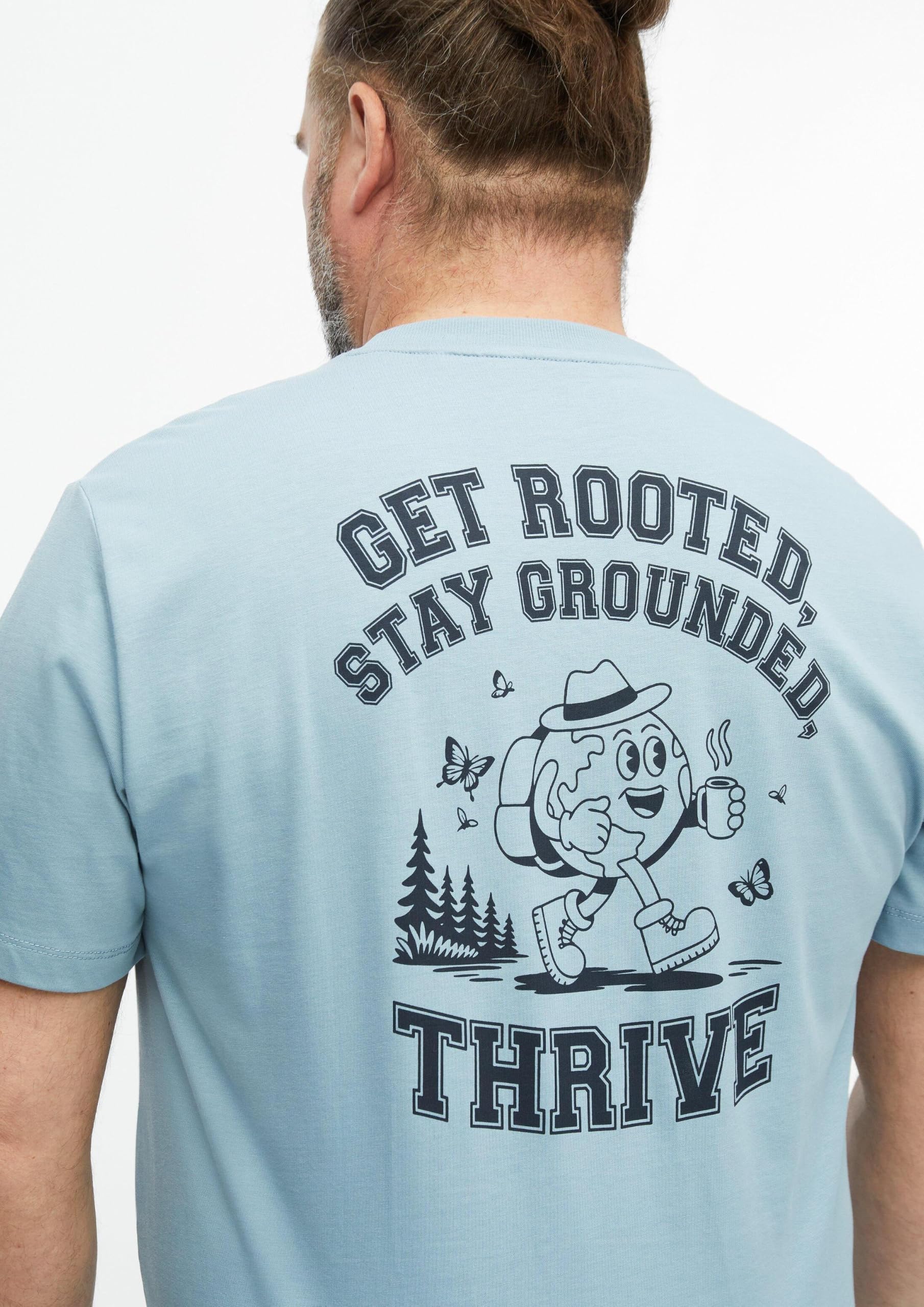 s.Oliver T-Shirt Front Rückenprint 3XL hellblau