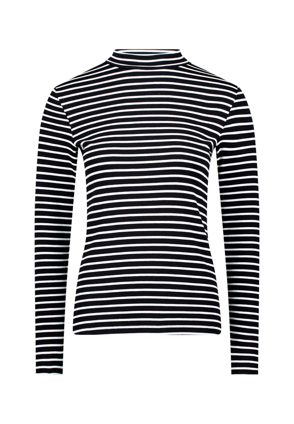 zero Ringelshirt Stehkragen Damen Dark Blue Gr. 38
