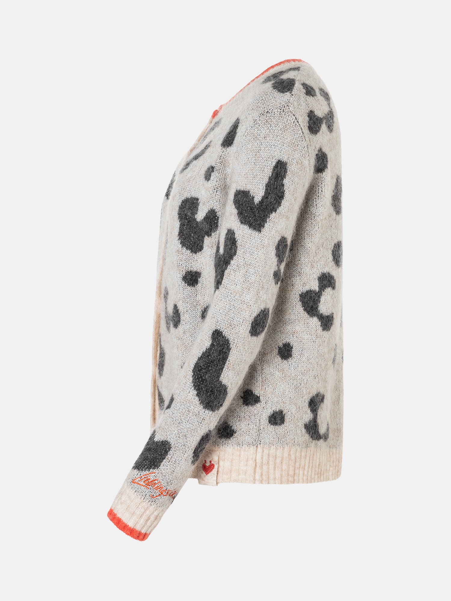 Lieblingsstück AnninaL Strickjacke beige Mohair Animal