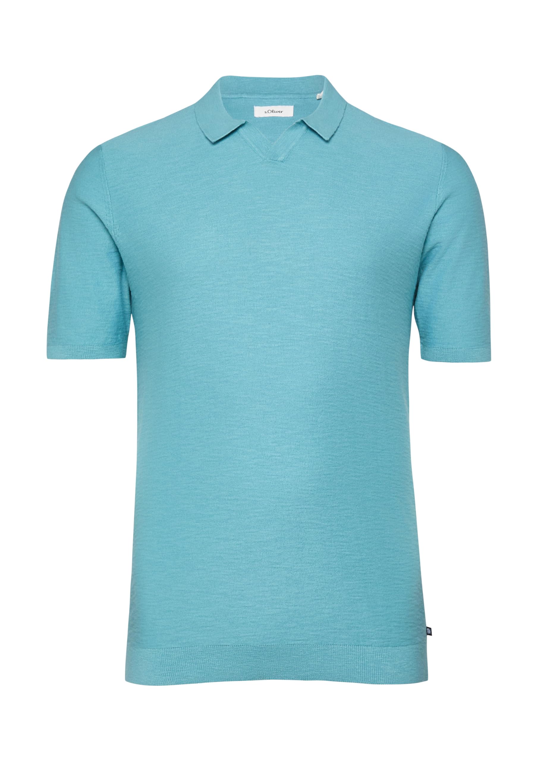 s.Oliver RED LABEL Strick-Poloshirt Flammgarn Regular Fit