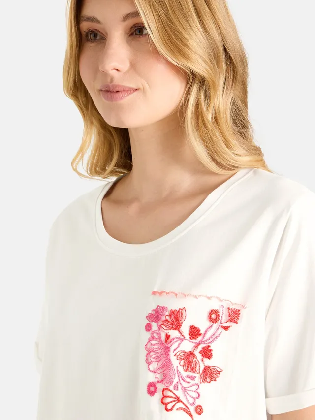Lieblingsstück TuliaL T-Shirt Elasthan offwhite