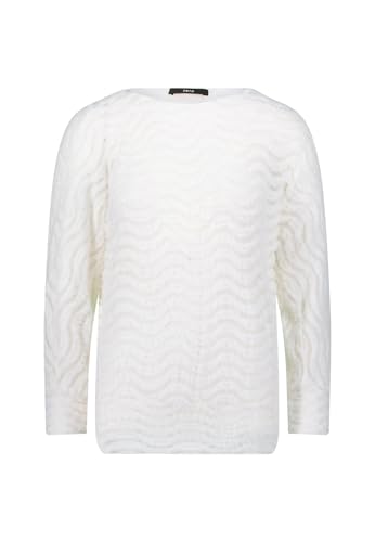 zero Sweatshirt Wellenmuster Damen Eggnog Gr. 38 lässig