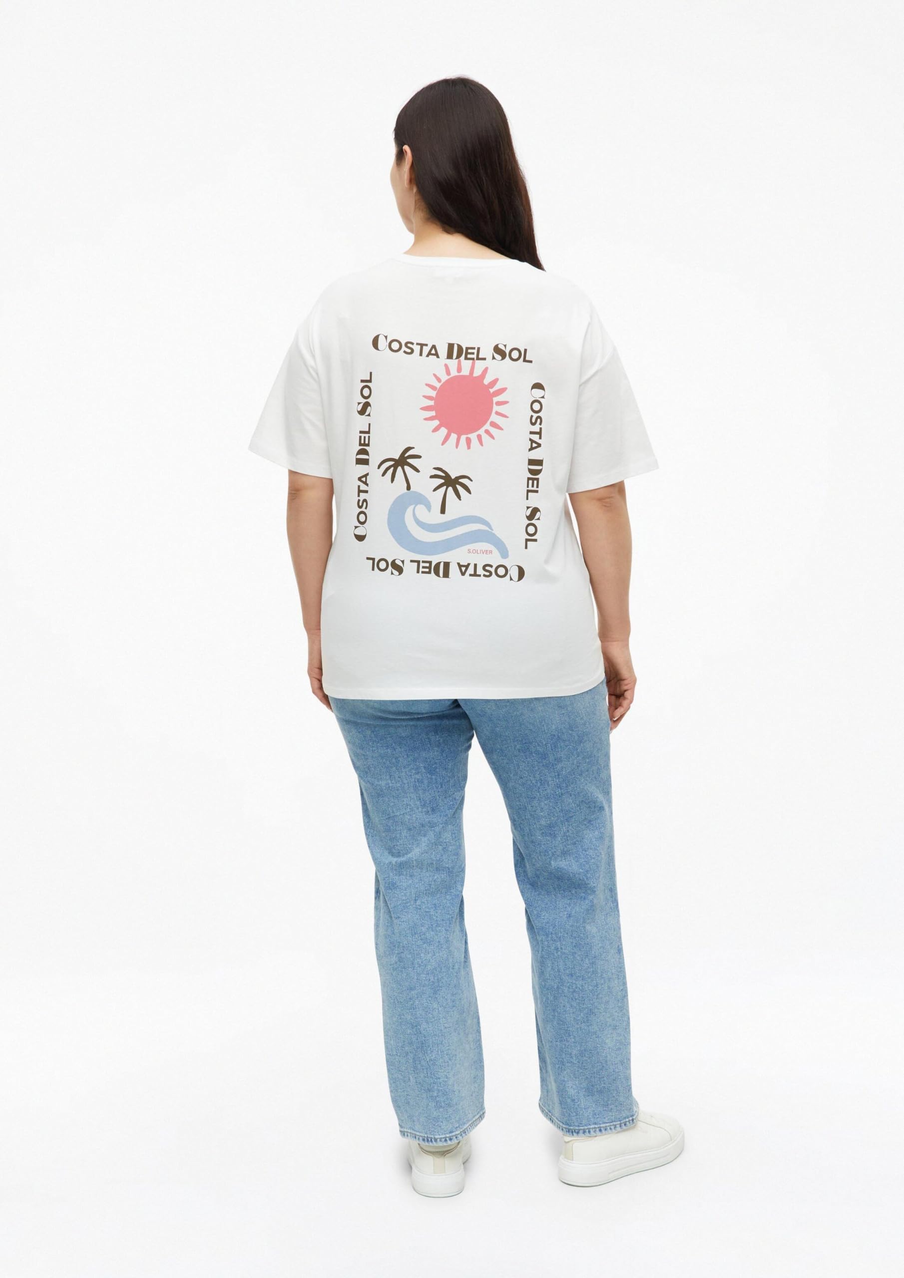 s.Oliver RED LABEL Relaxed Fit T-Shirt Print Größe 50