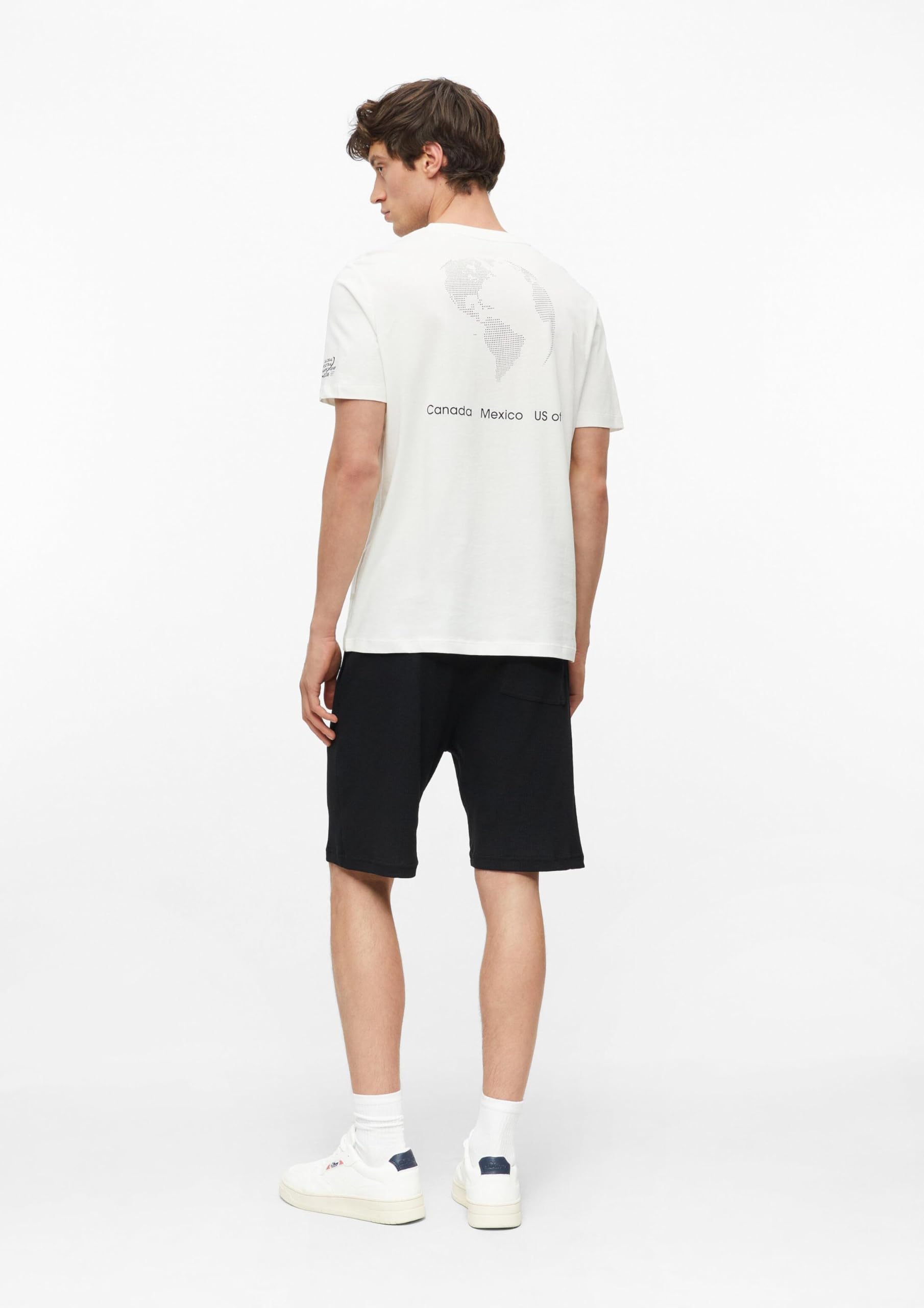 s.Oliver T-Shirt Fußball-Motiv Ecru Größe L