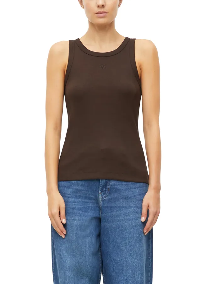 s.Oliver RED LABEL Ripptop Stickerei Weiß Gr. 38