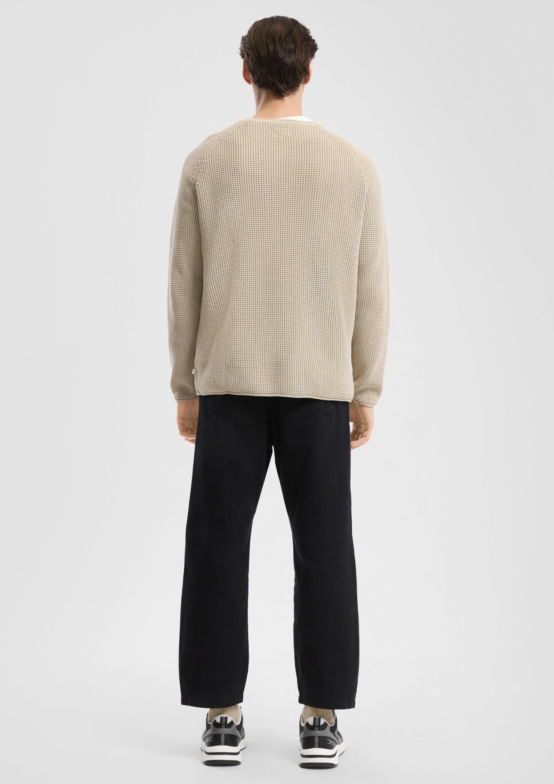 s.Oliver QS Grobstrickpullover mit Wascheffekt Pullover olivgrün