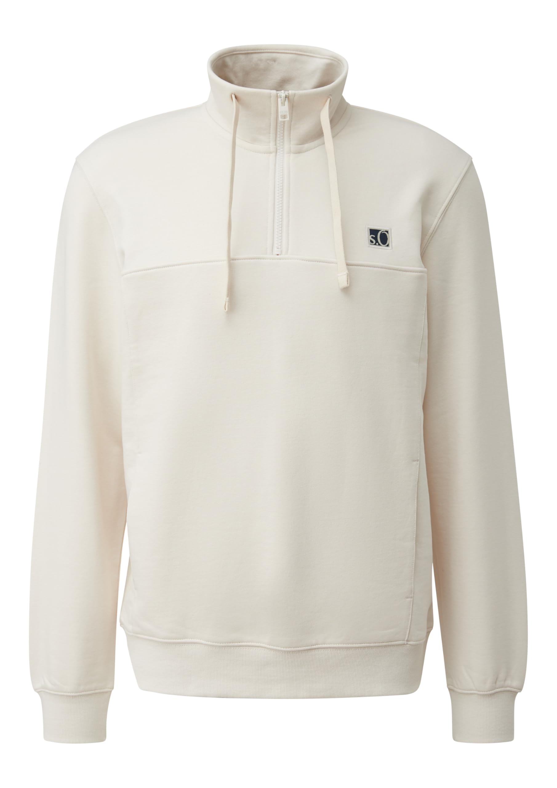 s.Oliver RED LABEL Sweatshirt Stehkragen Eingrifftaschen cognac