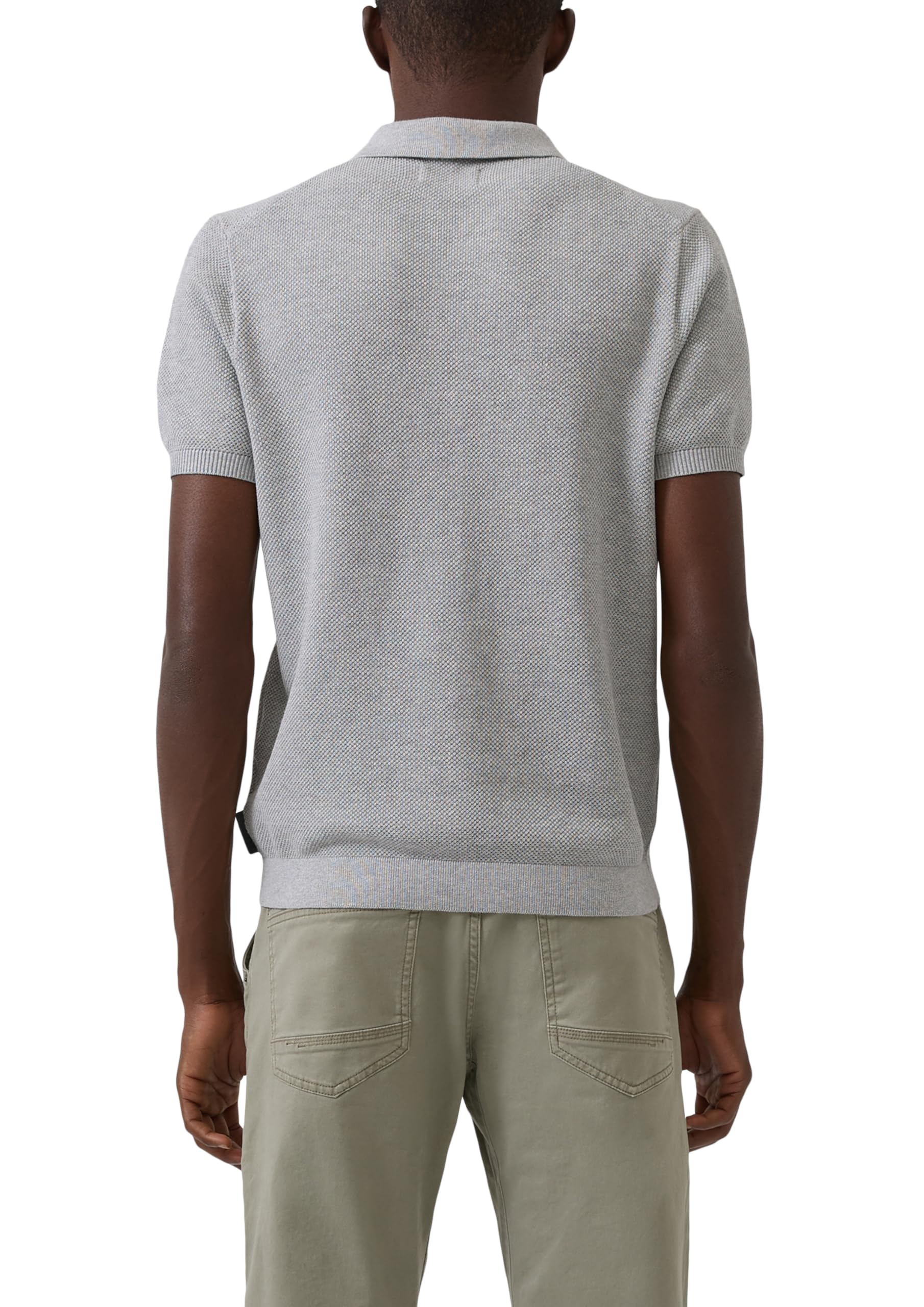 s.Oliver RED LABEL Strick-Polo Herren strukturiert