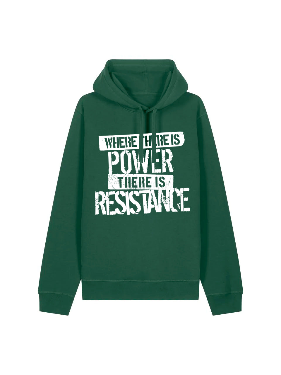 dna merch Macht und Widerstand Power And Resistance Kapuzenpullover Schwarz