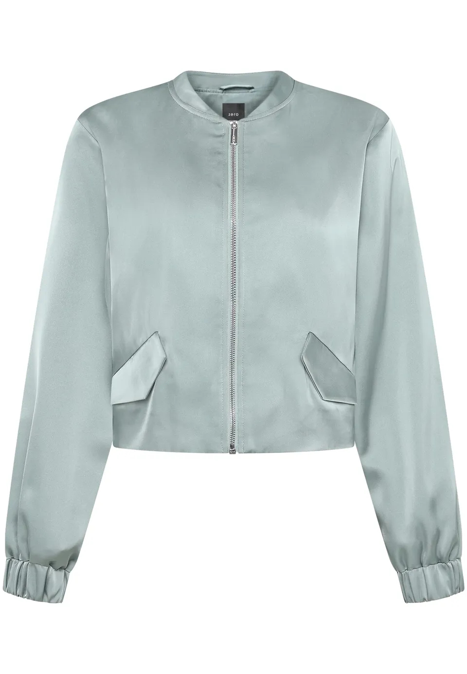 zero Blouson Langarm Jacke 40 Silver Blue leicht