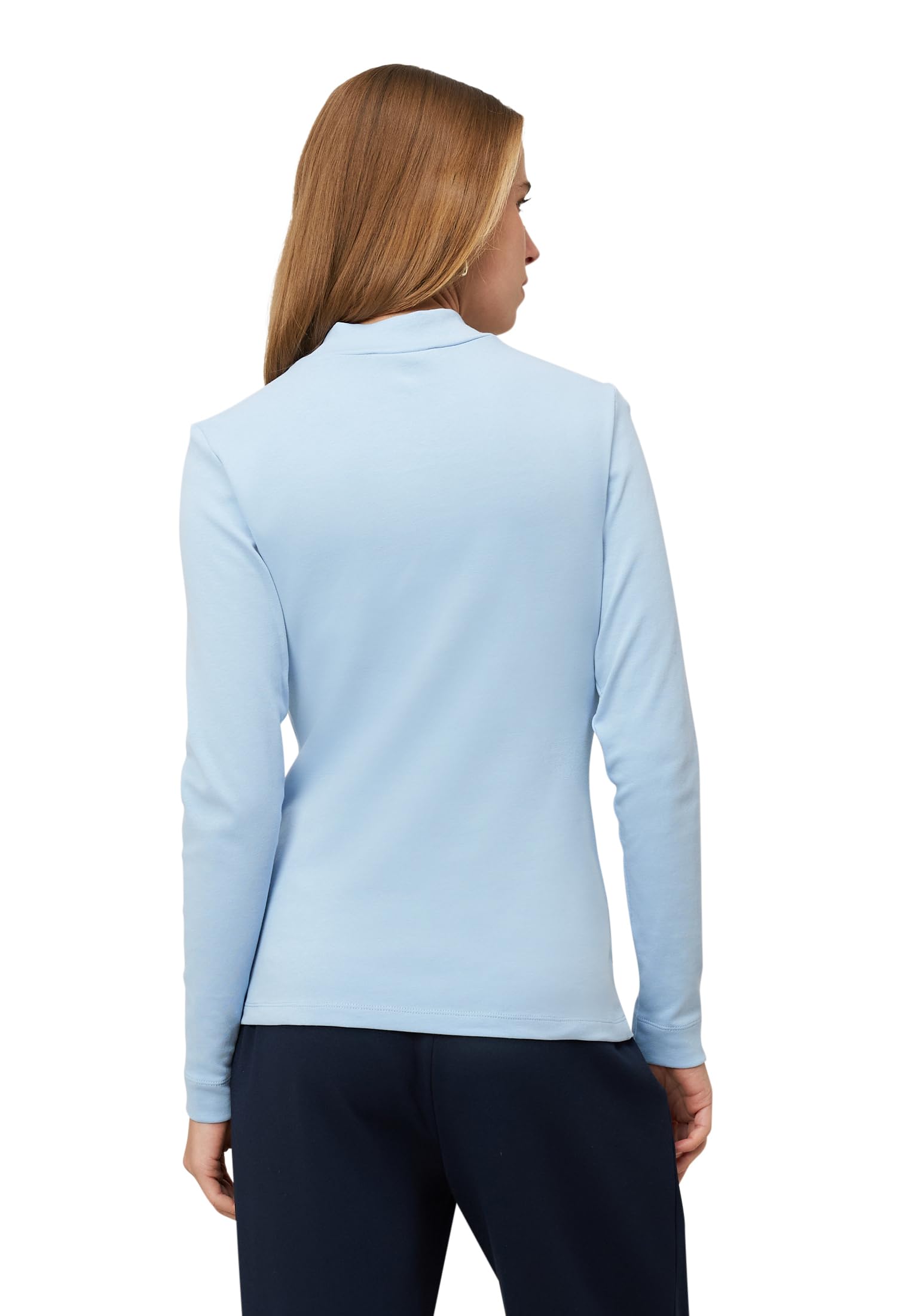 zero Langarmshirt Stehkragen Soft Chambray Gr. 38