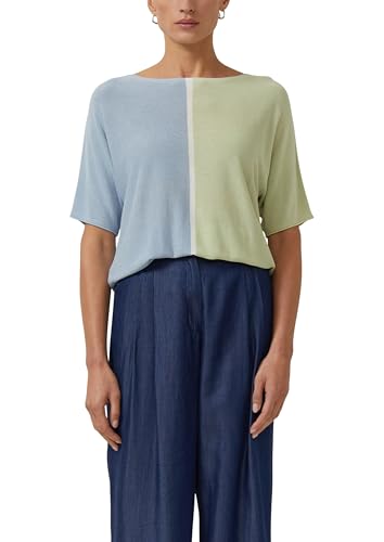 s.Oliver Red Label Feinstrickpullover Colour-Blocking Kurzarm