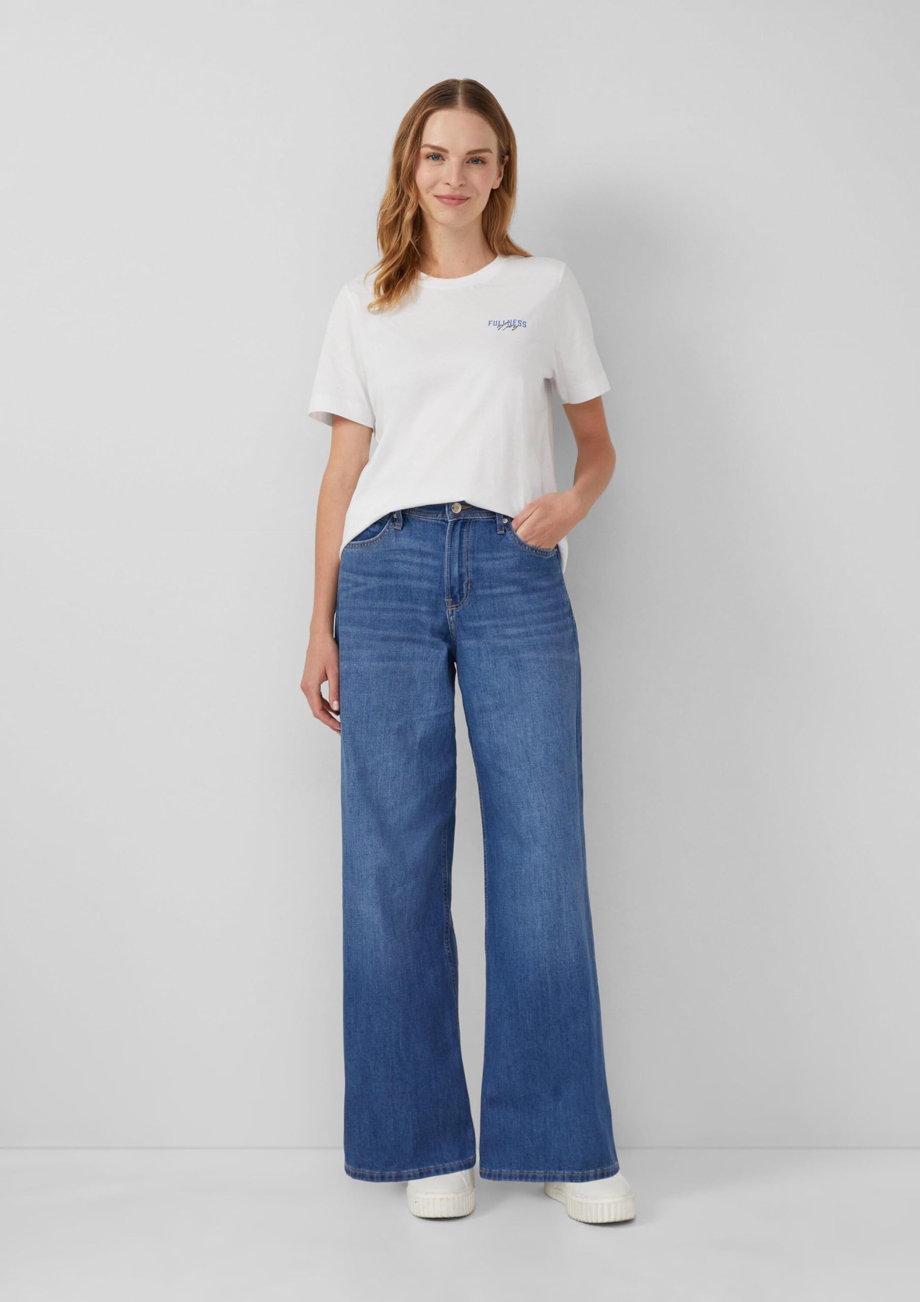 s.Oliver Junior Suri High Rise Jeans 40W/32L Wide Fit