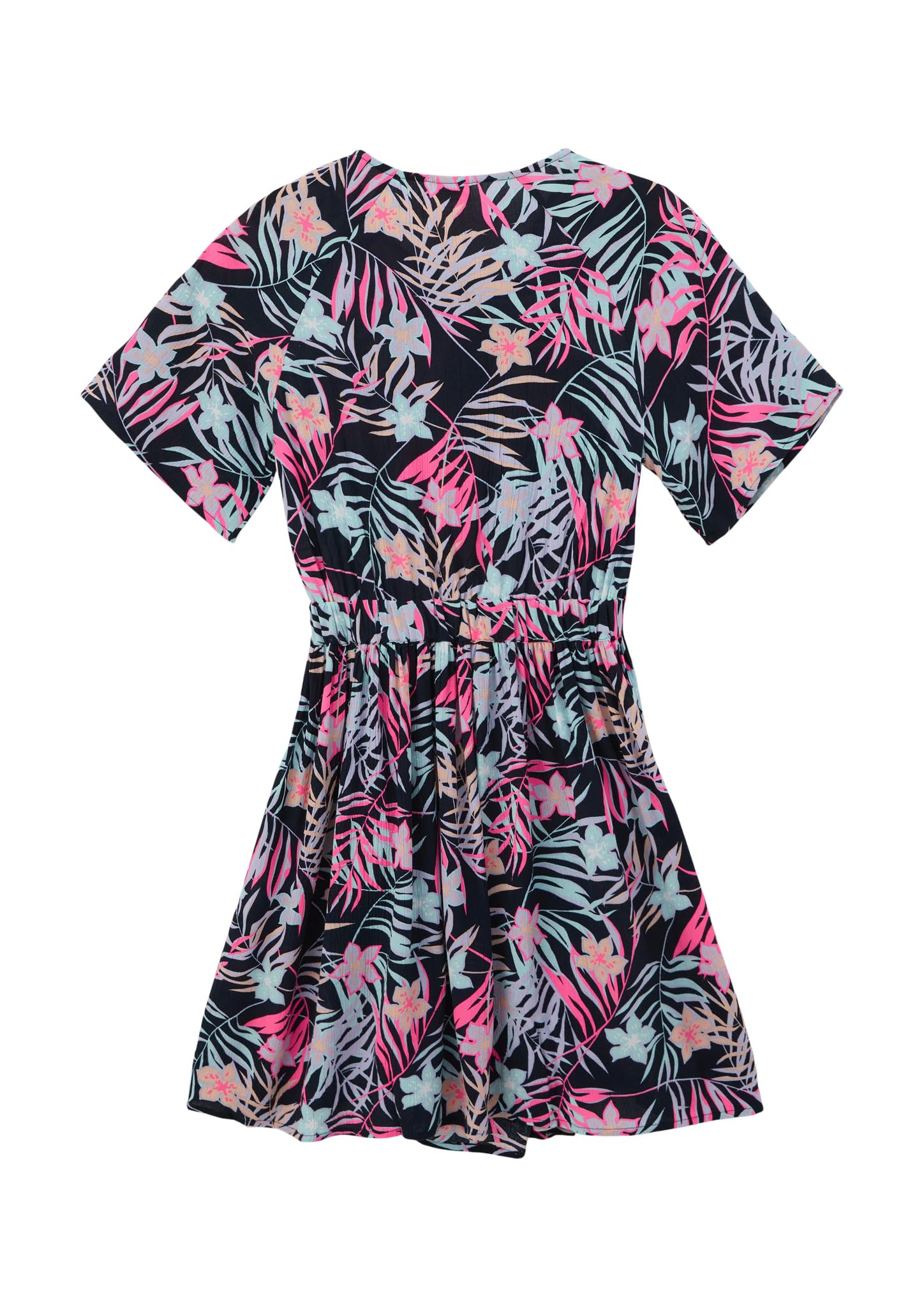 s.Oliver Junior Viskose-Kleid Knoten Gr. 158 Alloverprint