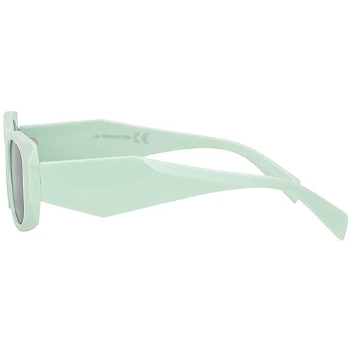 BEZLIT Retro Sonnenbrille Mintgrün Oversize rechteckig