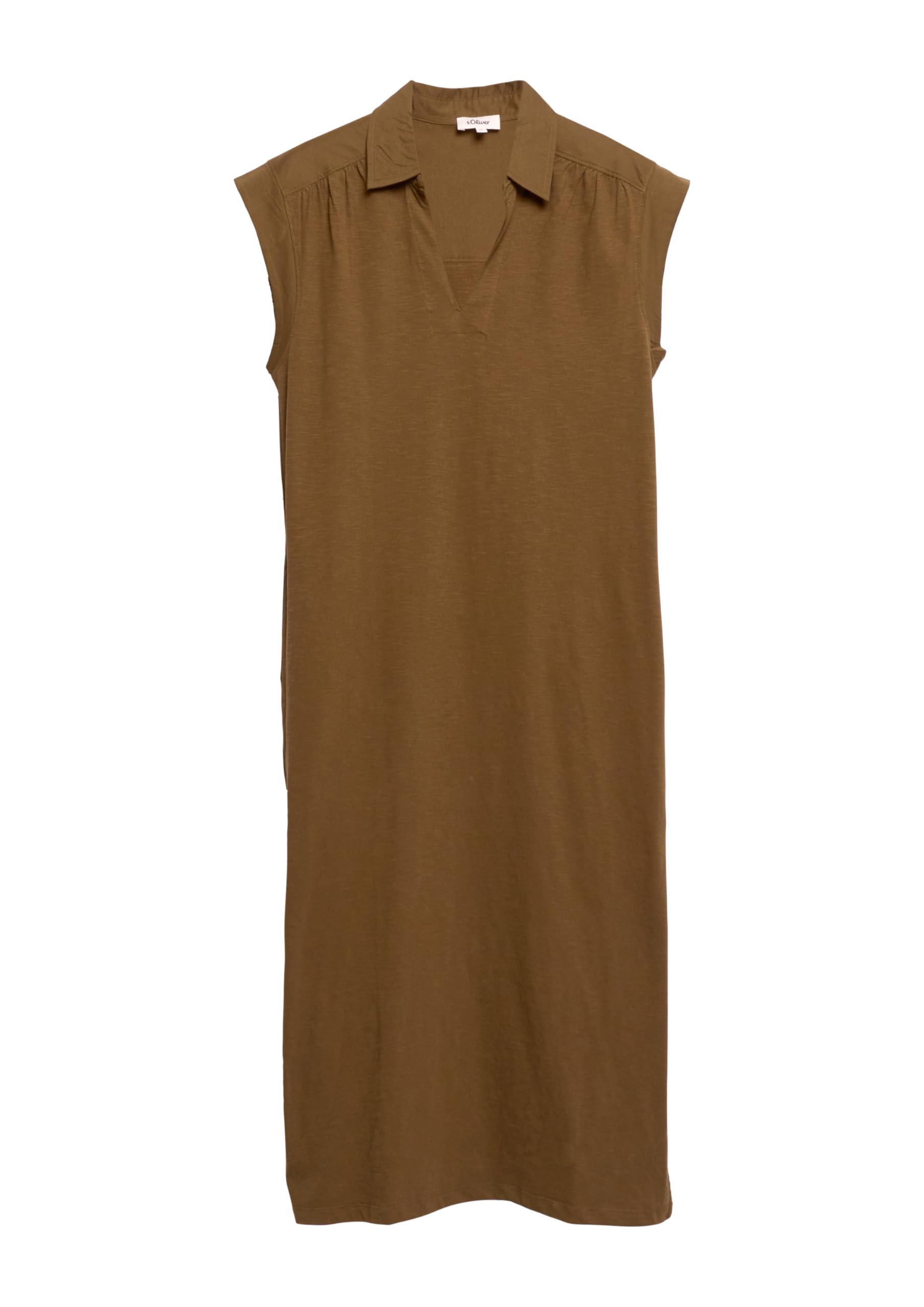 s.Oliver Red Label Midikleid V-Ausschnitt Raffung