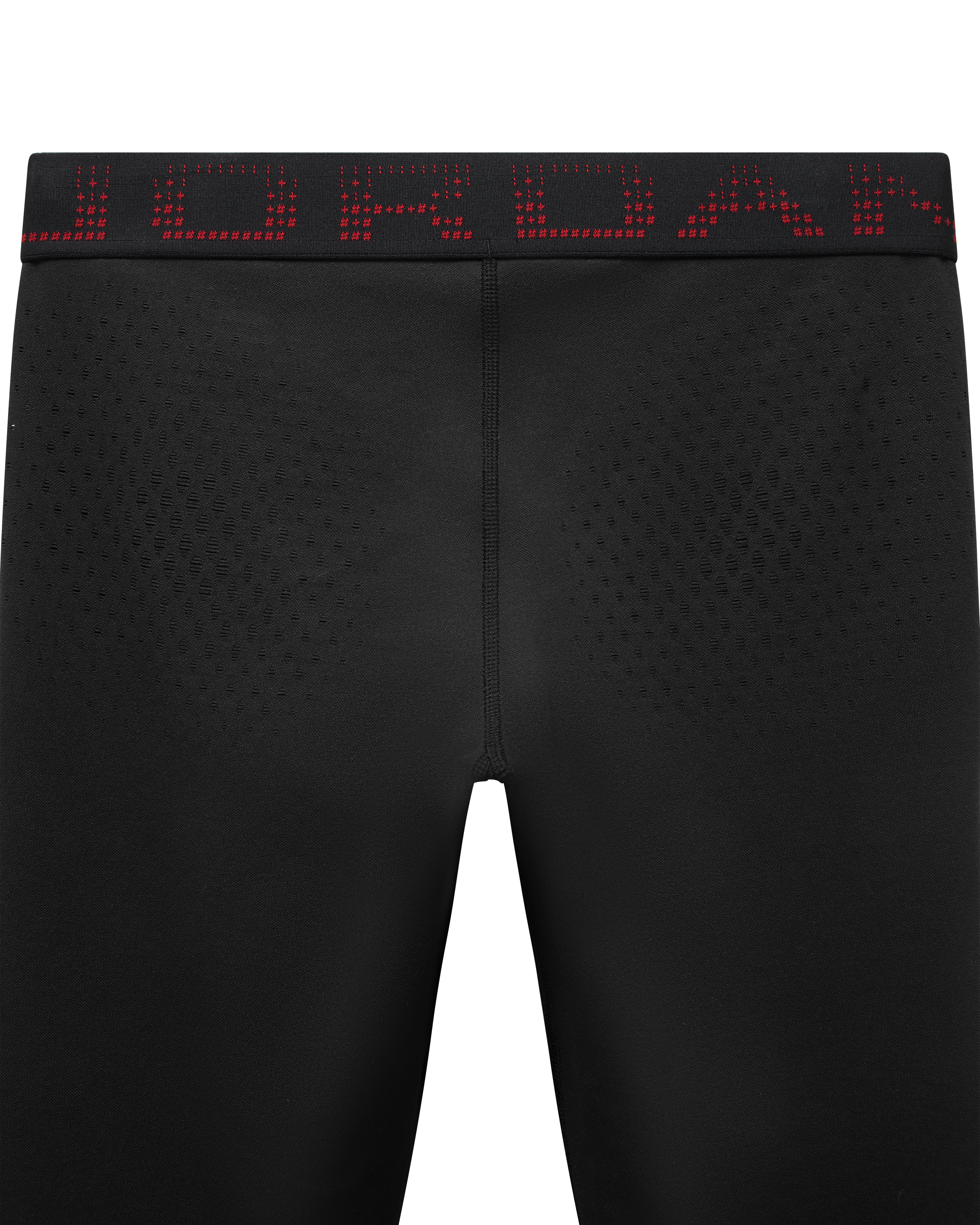 Mowalola Jordan Knit Leggings Schwarz Gym Red