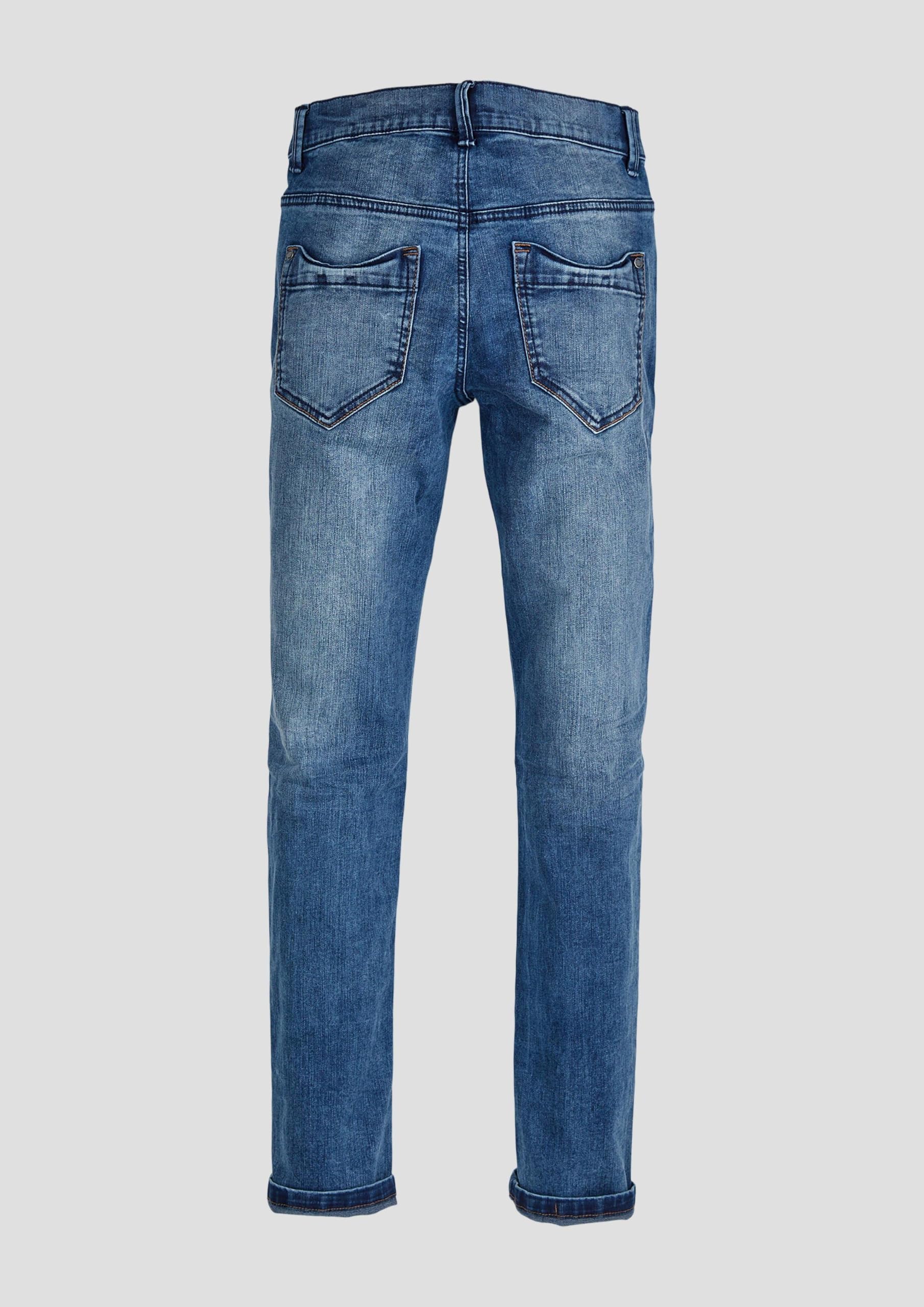 s.Oliver Junior Pete Regular Fit Jeans blau Used-Look