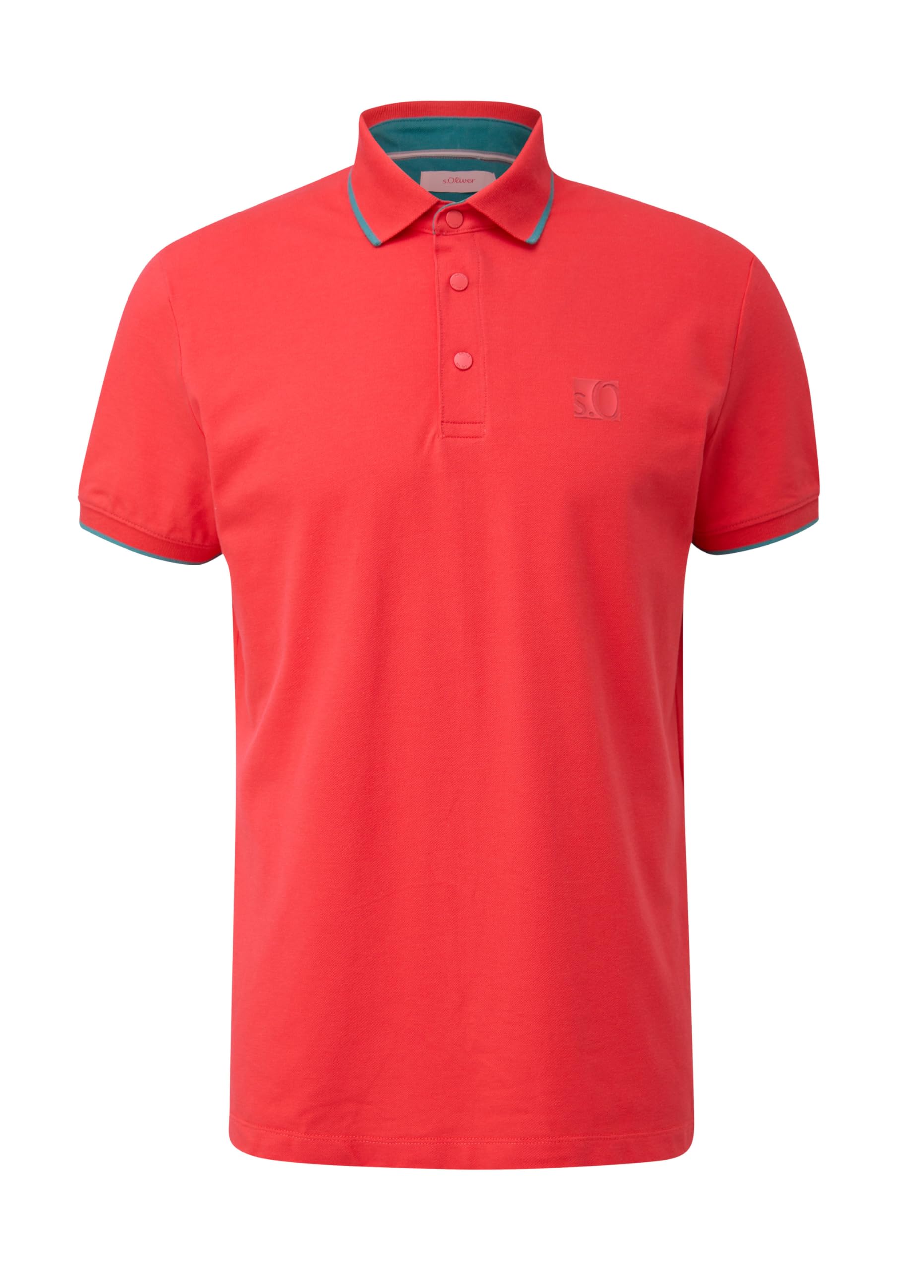 s.Oliver Poloshirt Logo Baumwollstretch orange S