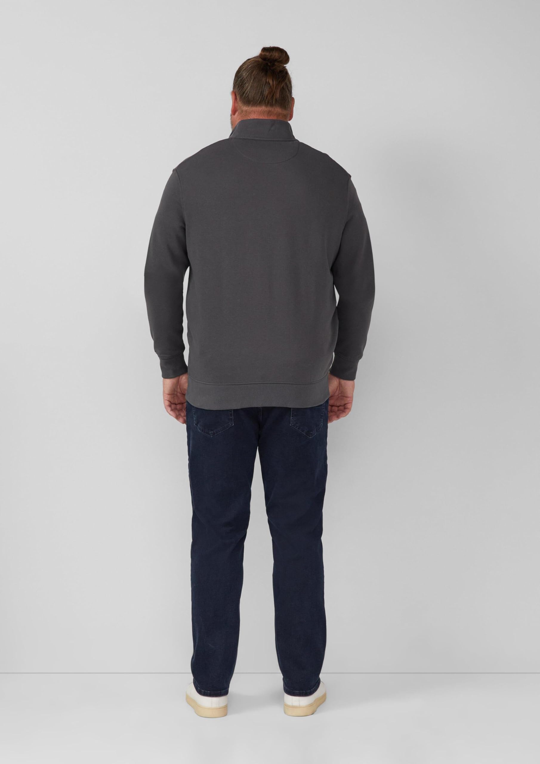 s.Oliver RED LABEL Sweatjacke Stehkragen navy XXL