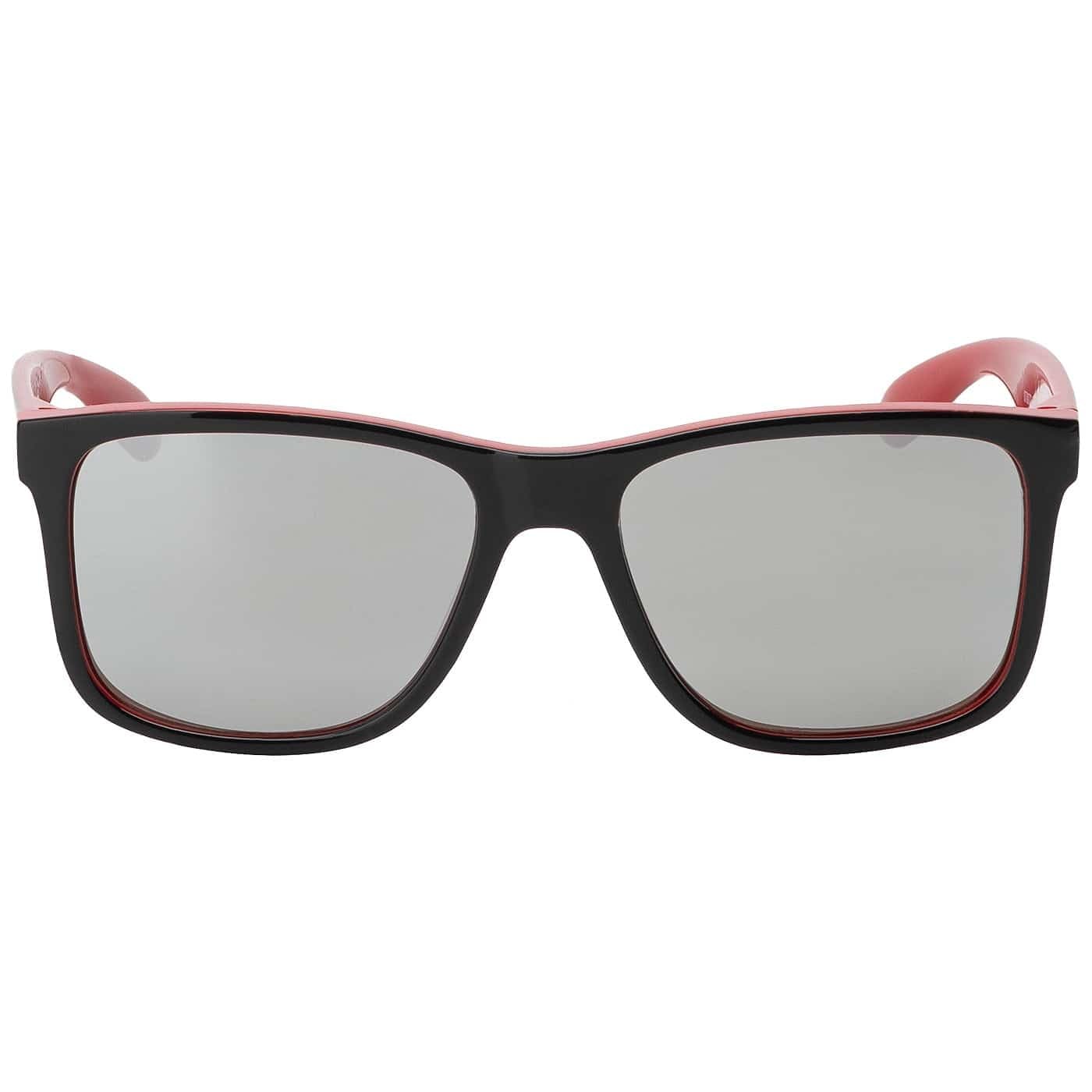BEZLIT Kinder Sonnenbrille rechteckig rot-schwarz verspiegelt