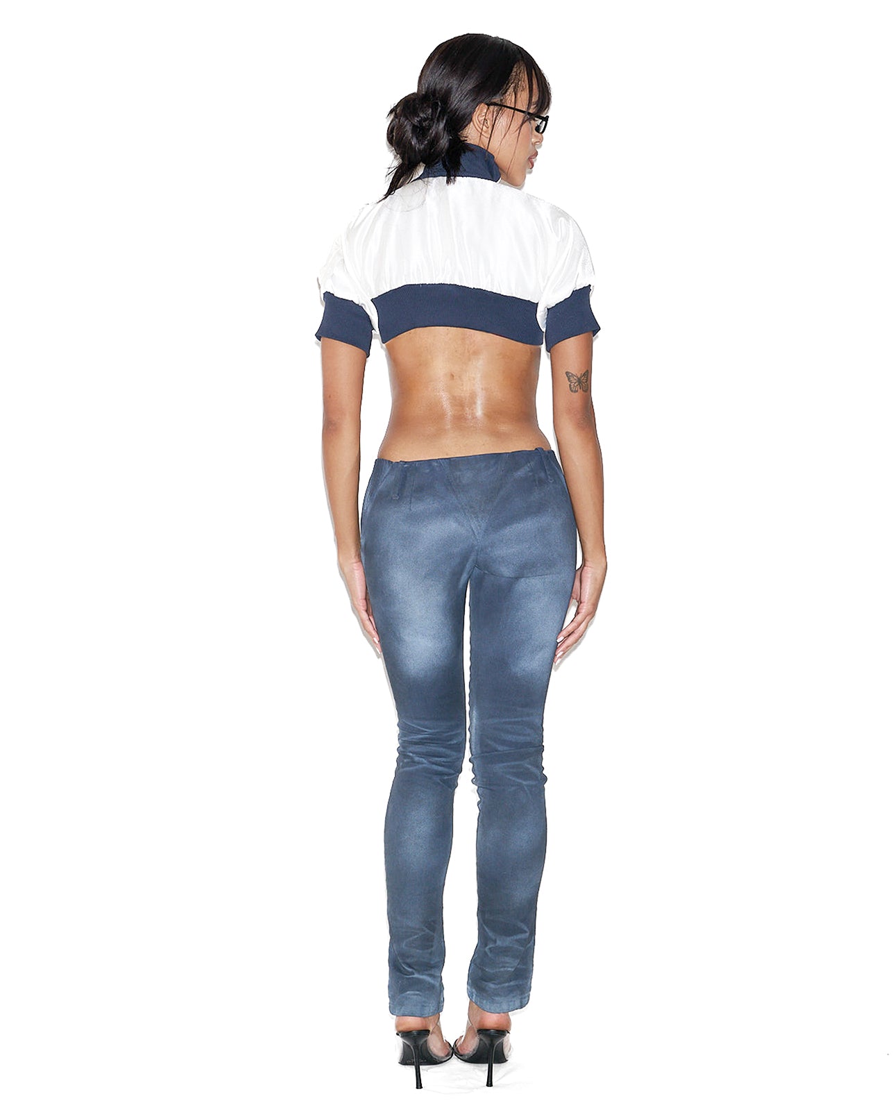 Mowalola Skinny Jeans Black Jeans Schwarz Low-Rise