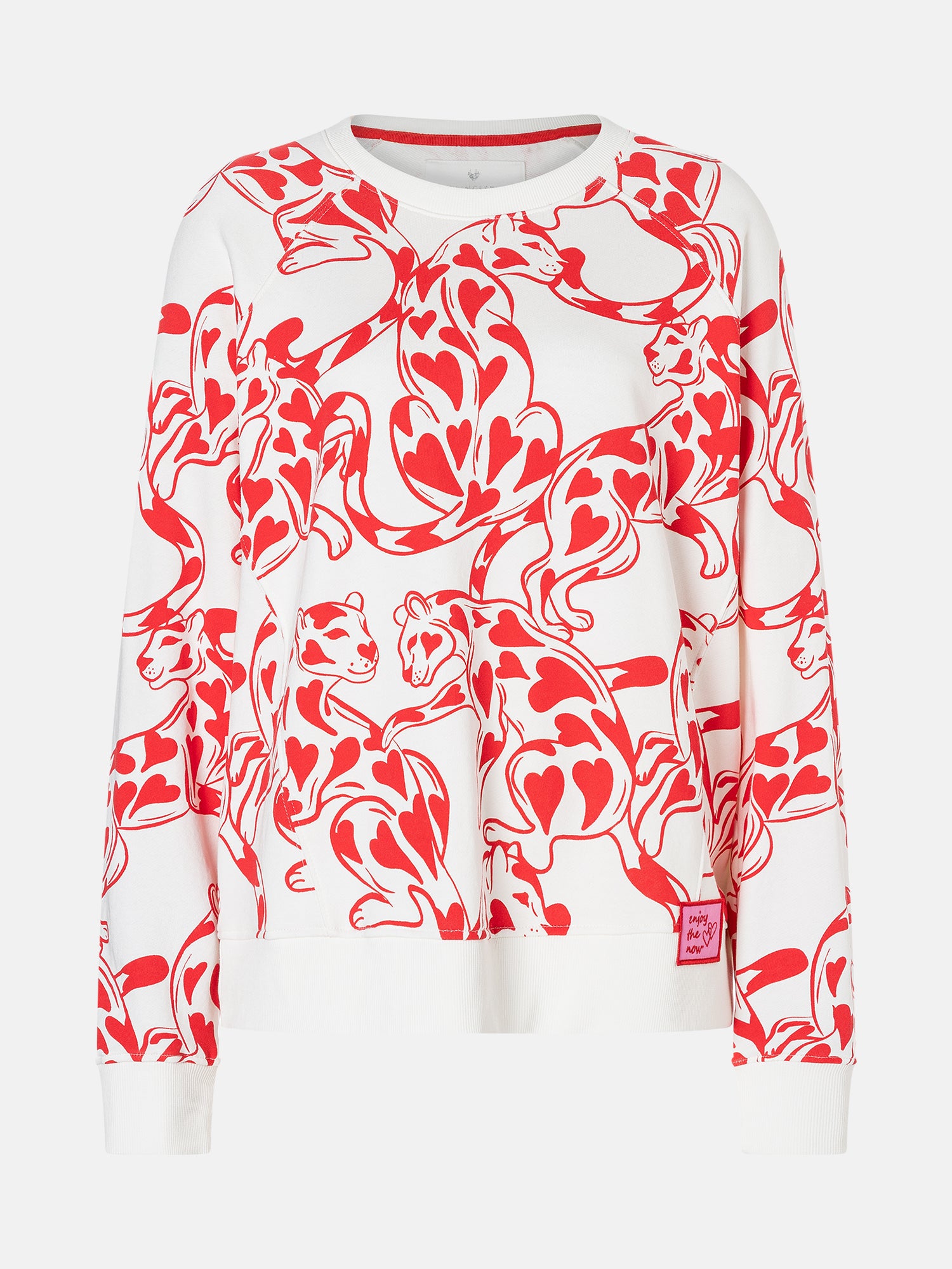 Lieblingsstück LanaL Sweatshirt offwhite Herz-Print Baumwolle