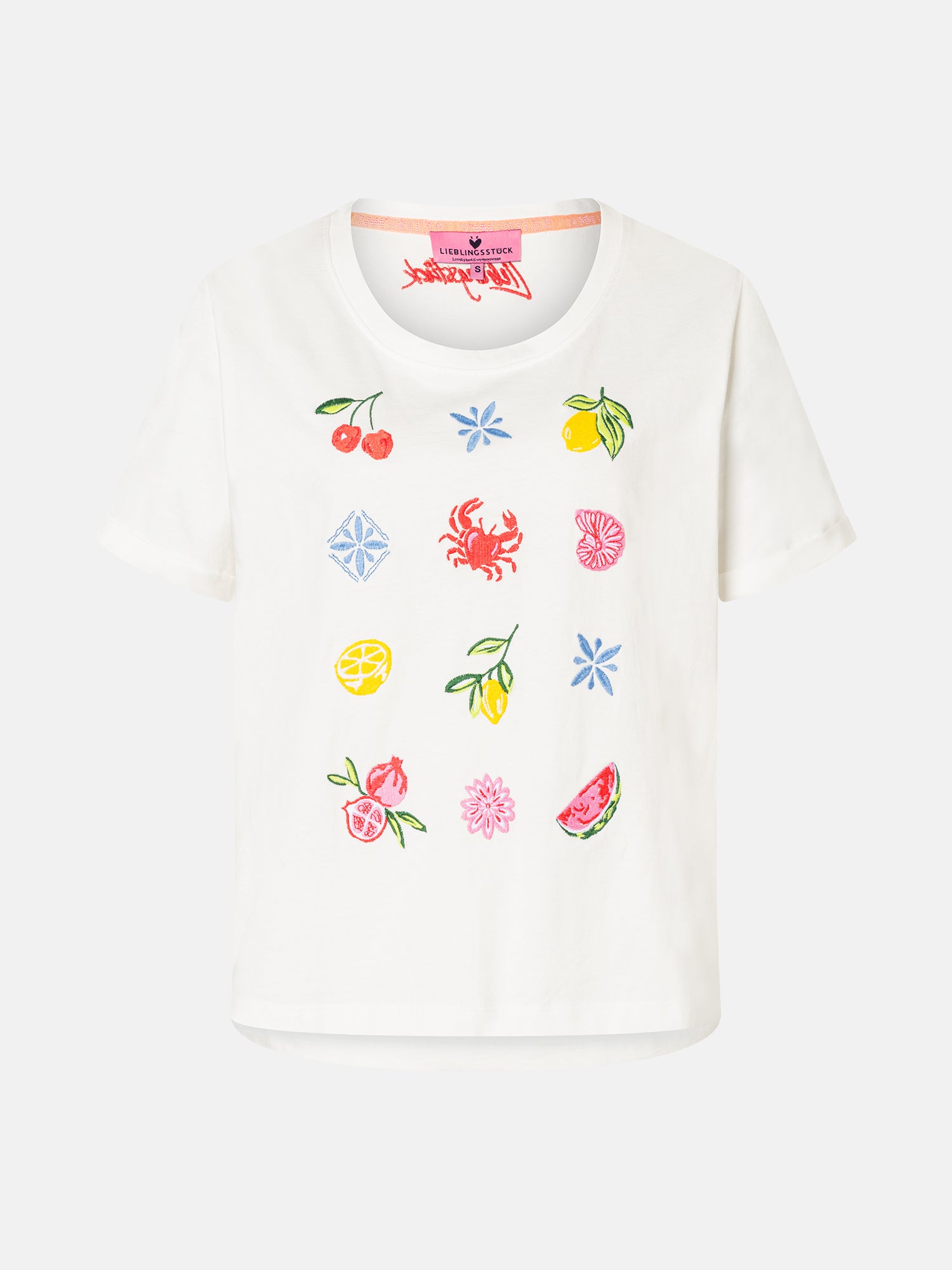Lieblingsstück LinaL T-Shirt Baumwolle offwhite Basic