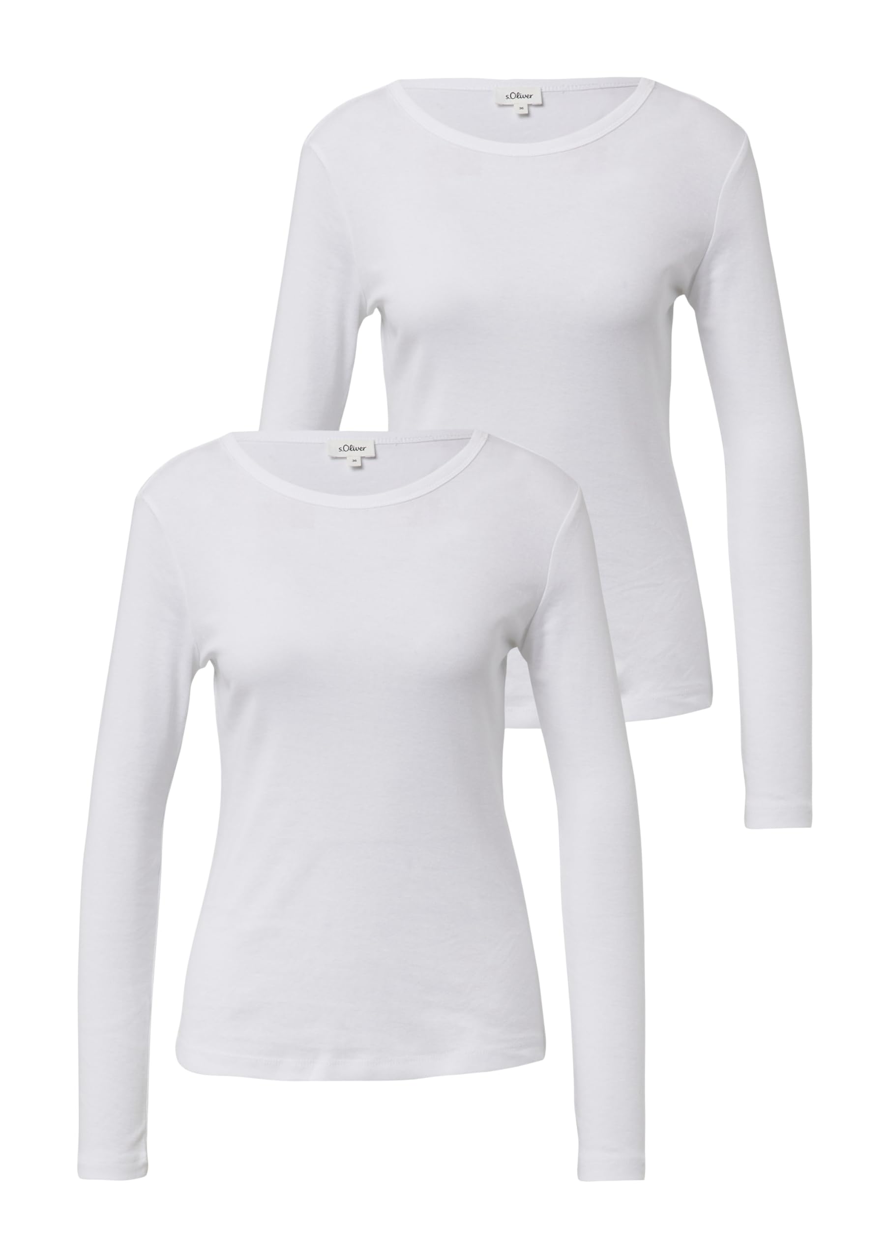 s.Oliver 2175996 T-Shirt Langarm Schwarz 2er-Pack