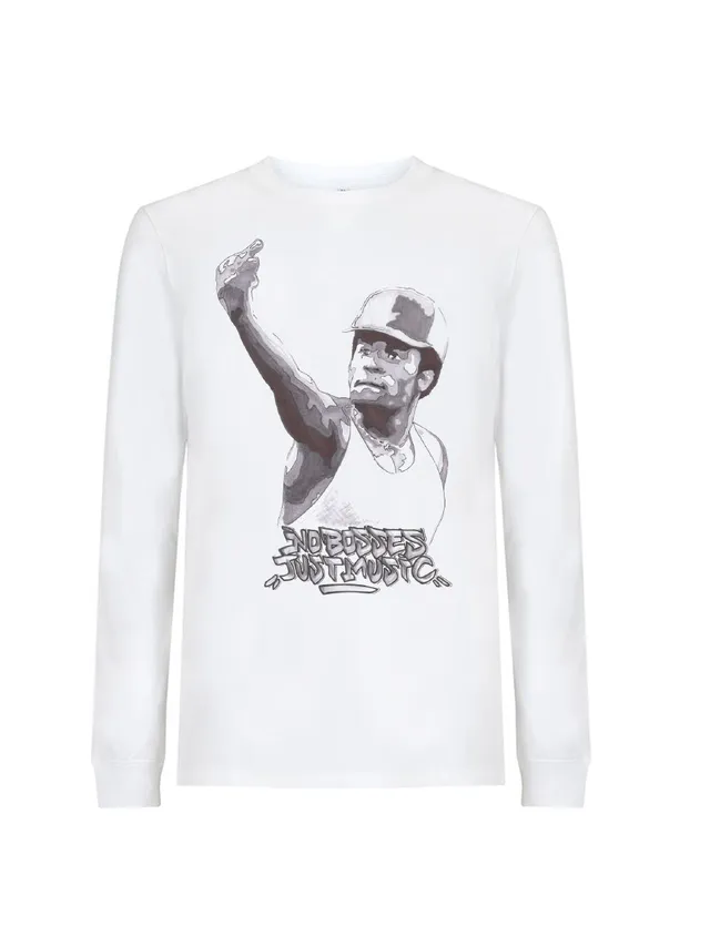 dna merch No Bosses Just Music Longsleeve Damen