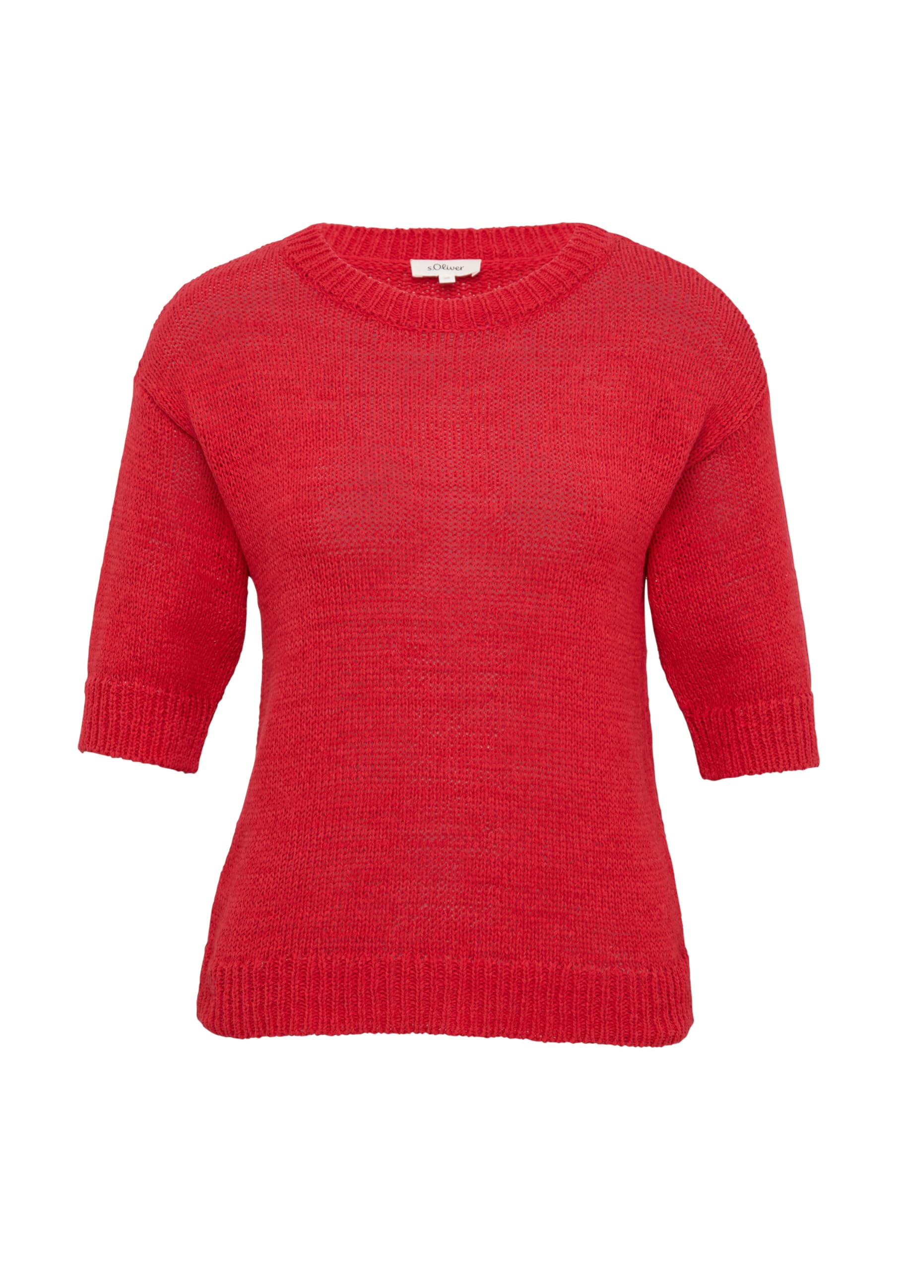s.Oliver Strickpullover Bändchengarn 3/4-Arm Gr.40 leicht