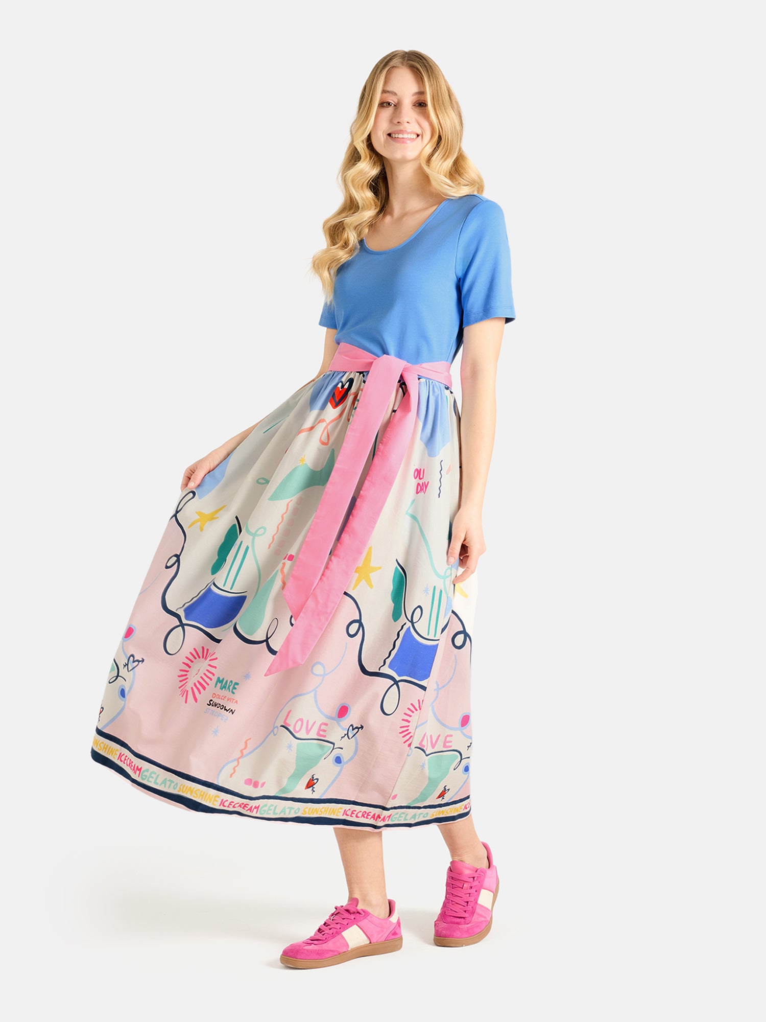 Lieblingsstück RabieL Kleid blue bell Baumwollmix
