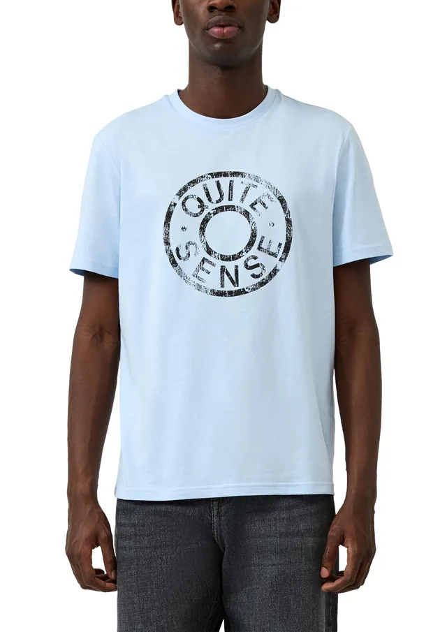 s.Oliver QS T-Shirt mit Frontprint Vintage-Print