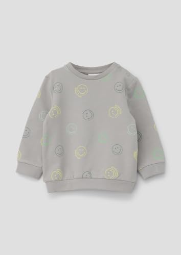 s.Oliver 2142743 Sweatshirt 86 Grau Alloverprint