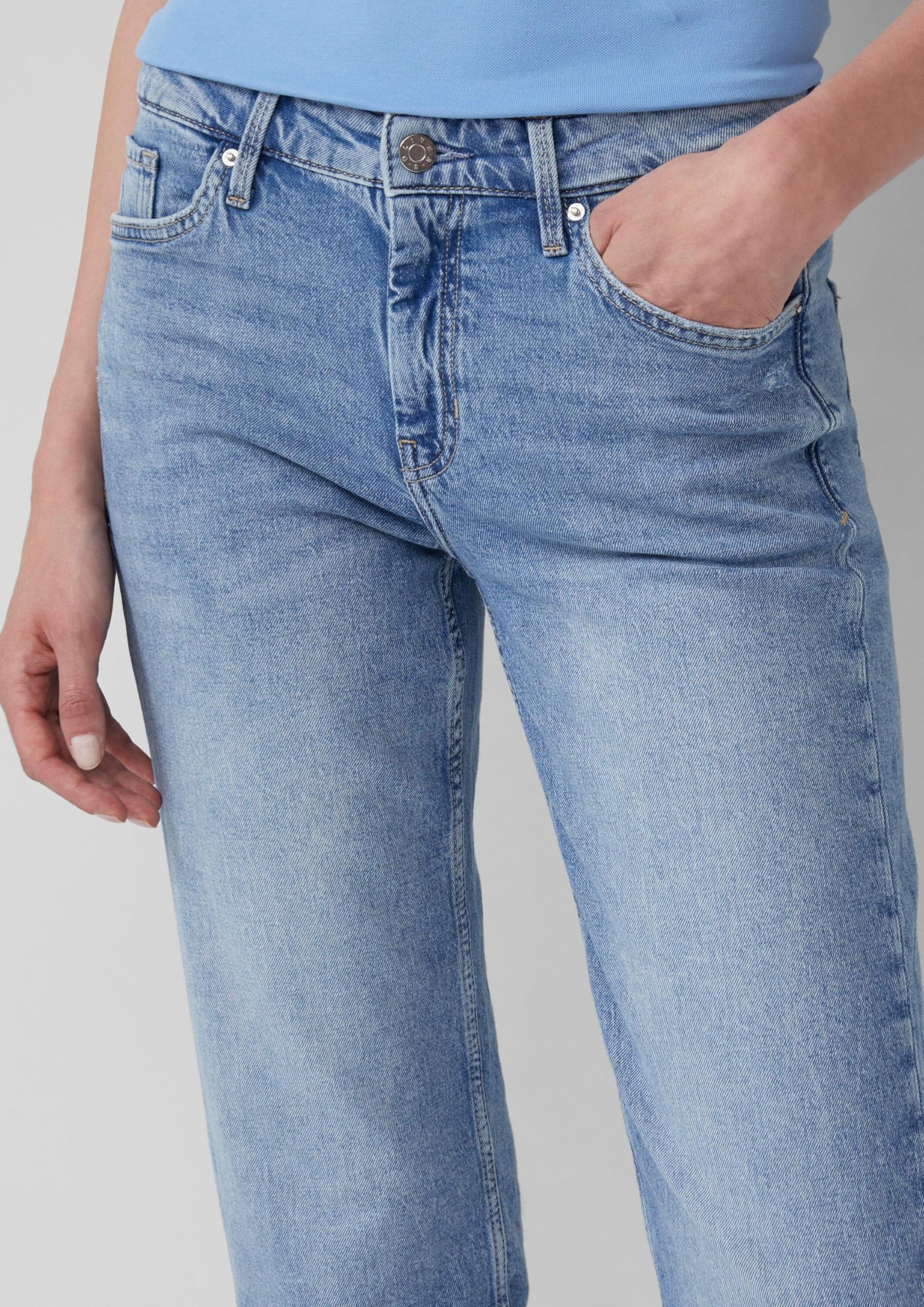 s.Oliver Jeans Karolin Straight Cropped Gr.46 Blau