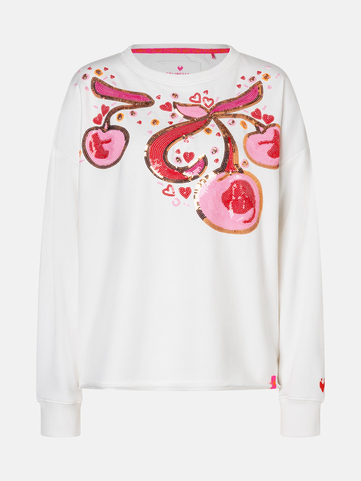 Lieblingsstück GlamL Sweatshirt offwhite Baumwolle Motiv