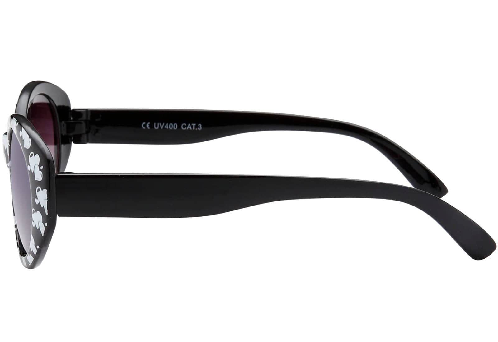 BEZLIT Kinder Sonnenbrille Herzchen Schwarz Weiß UV400