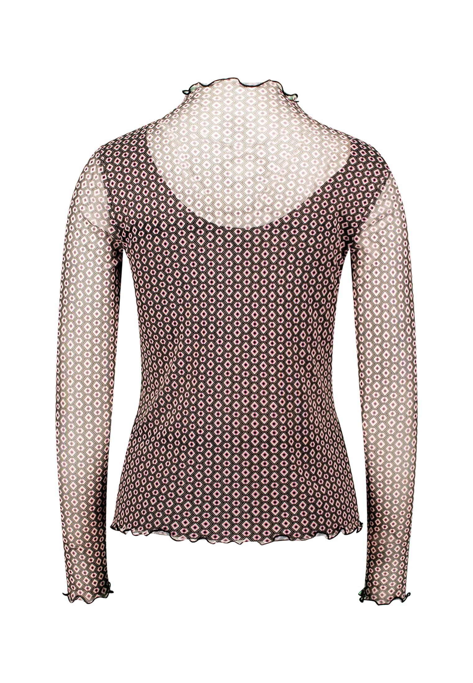 zero Mesh-Shirt Print Damen Gr. 40 grafisch