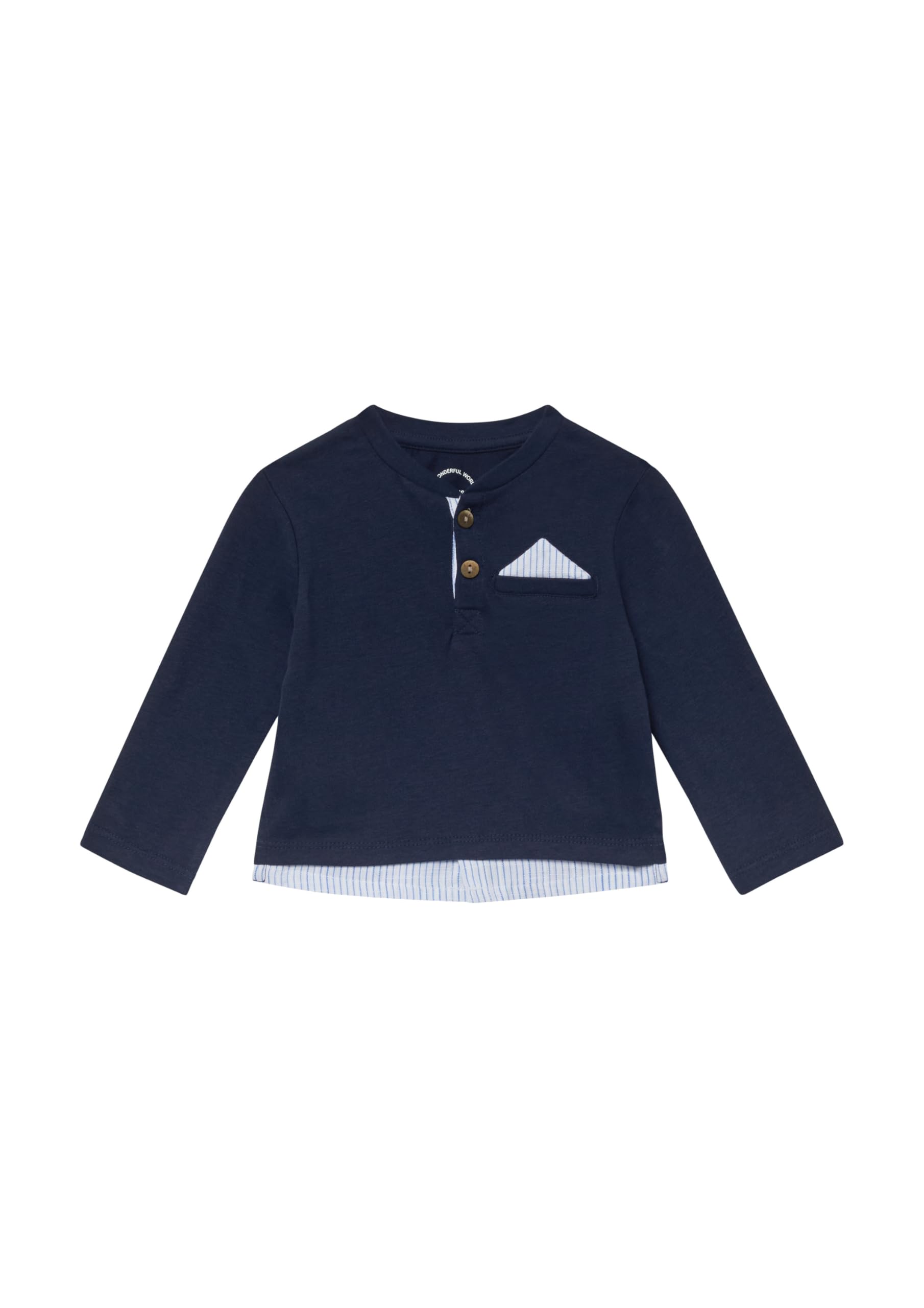 s.Oliver Junior 2175989 Langarmshirt Weiß Gr. 68 Baby