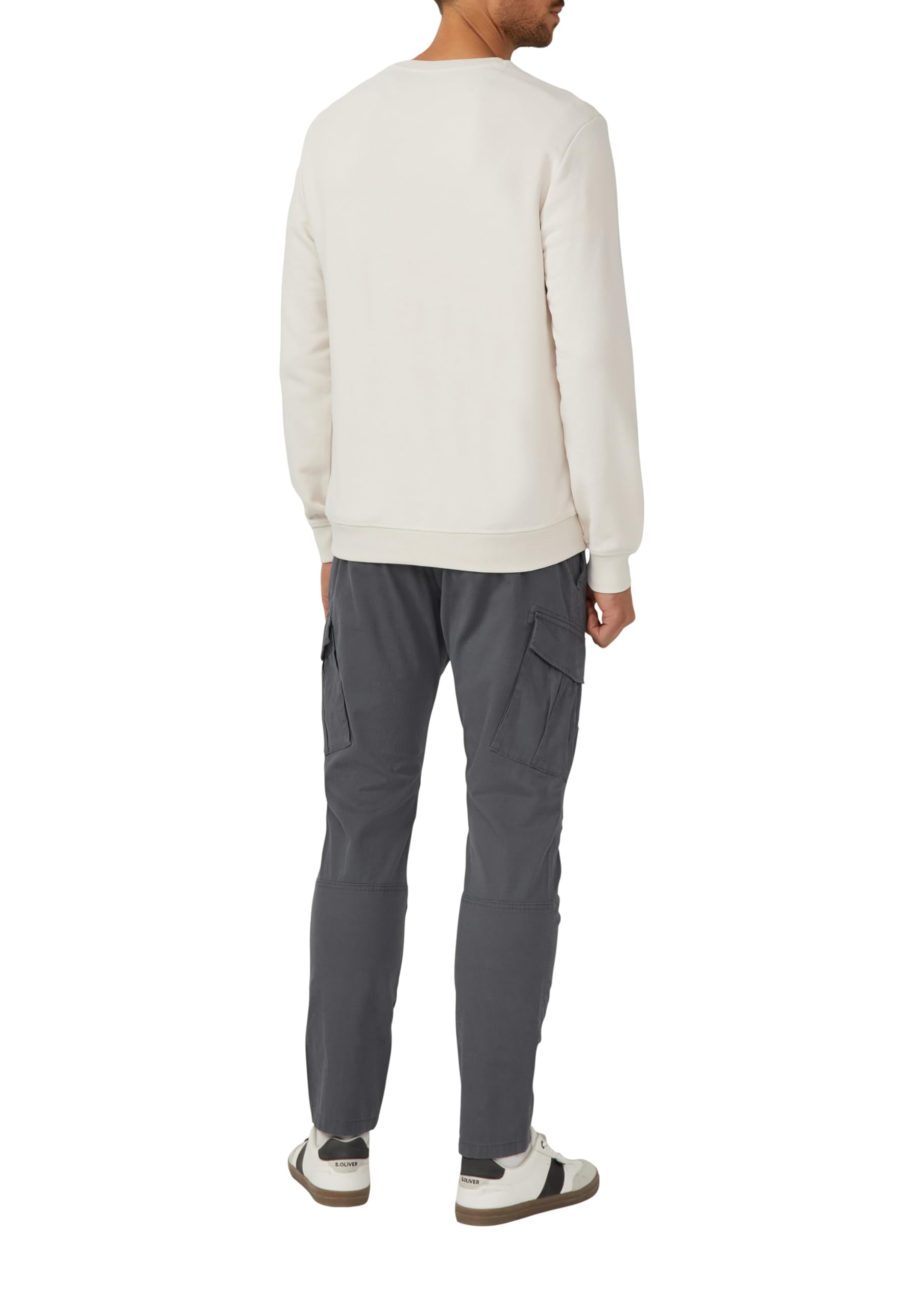 s.Oliver RED LABEL Sweatshirt L Creme Regular Fit