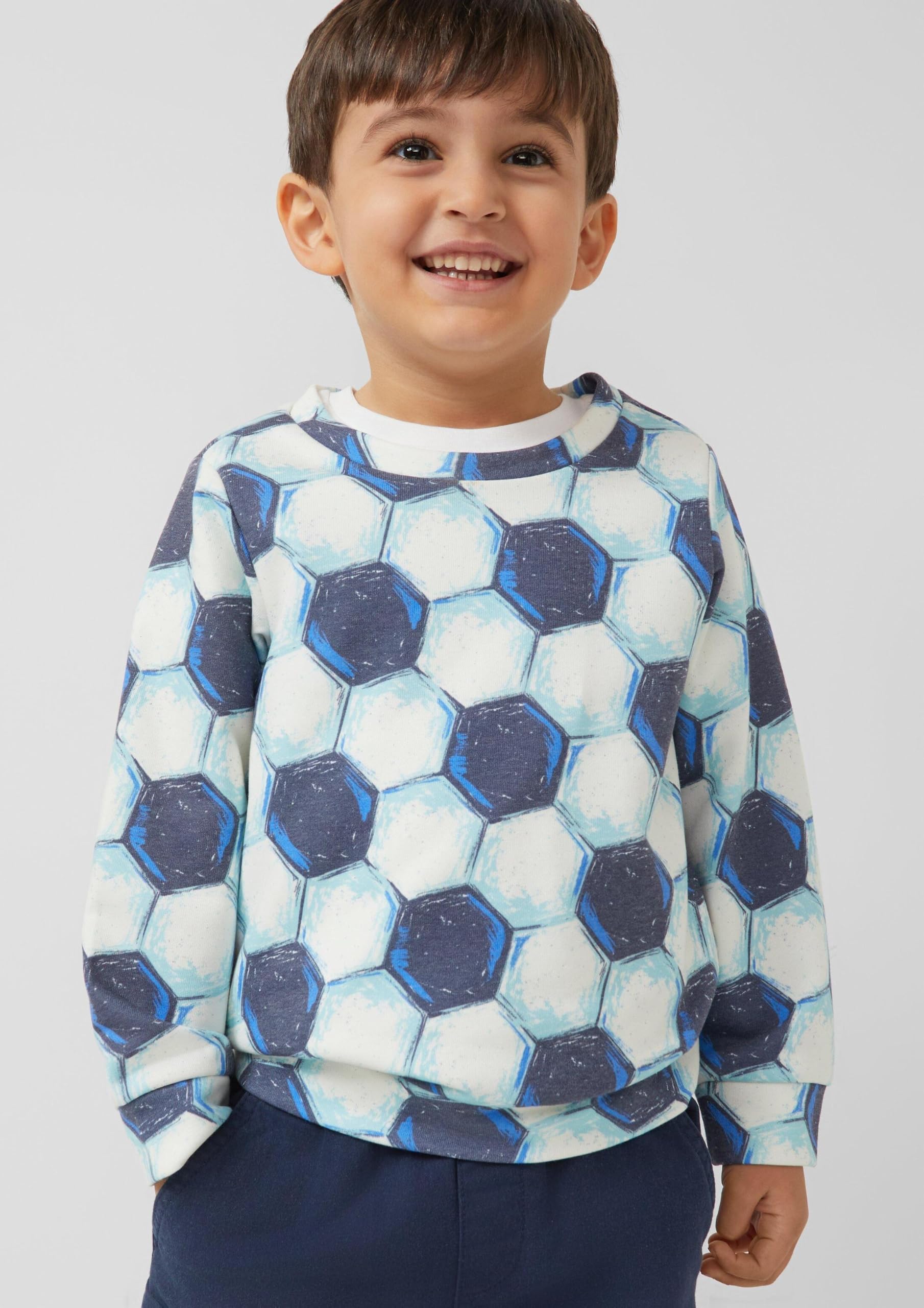 s.Oliver Junior Sweatshirt Fußball-Print 104-110