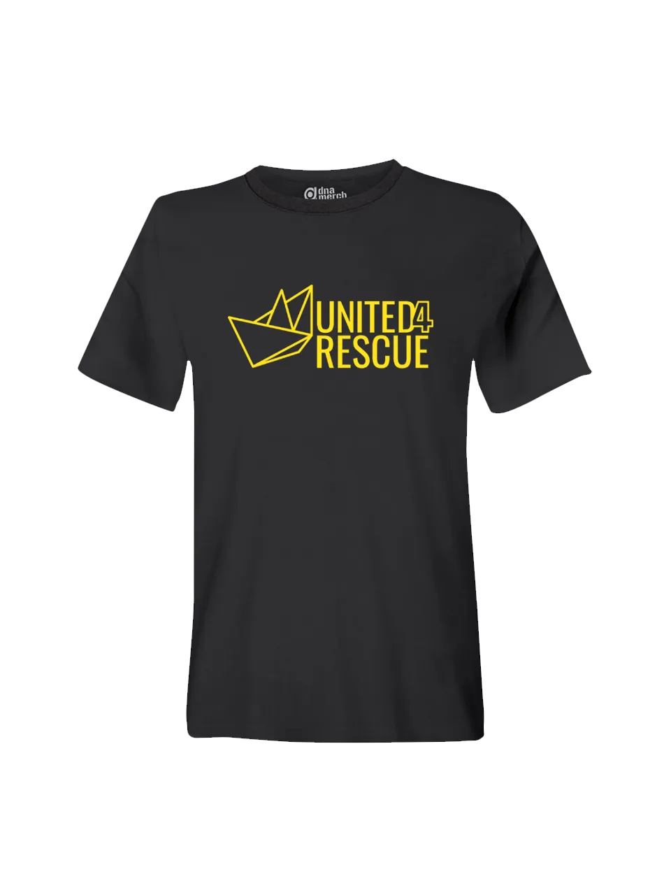 dna merch United4Rescue Logo groß T-Shirt schwarz klassisch